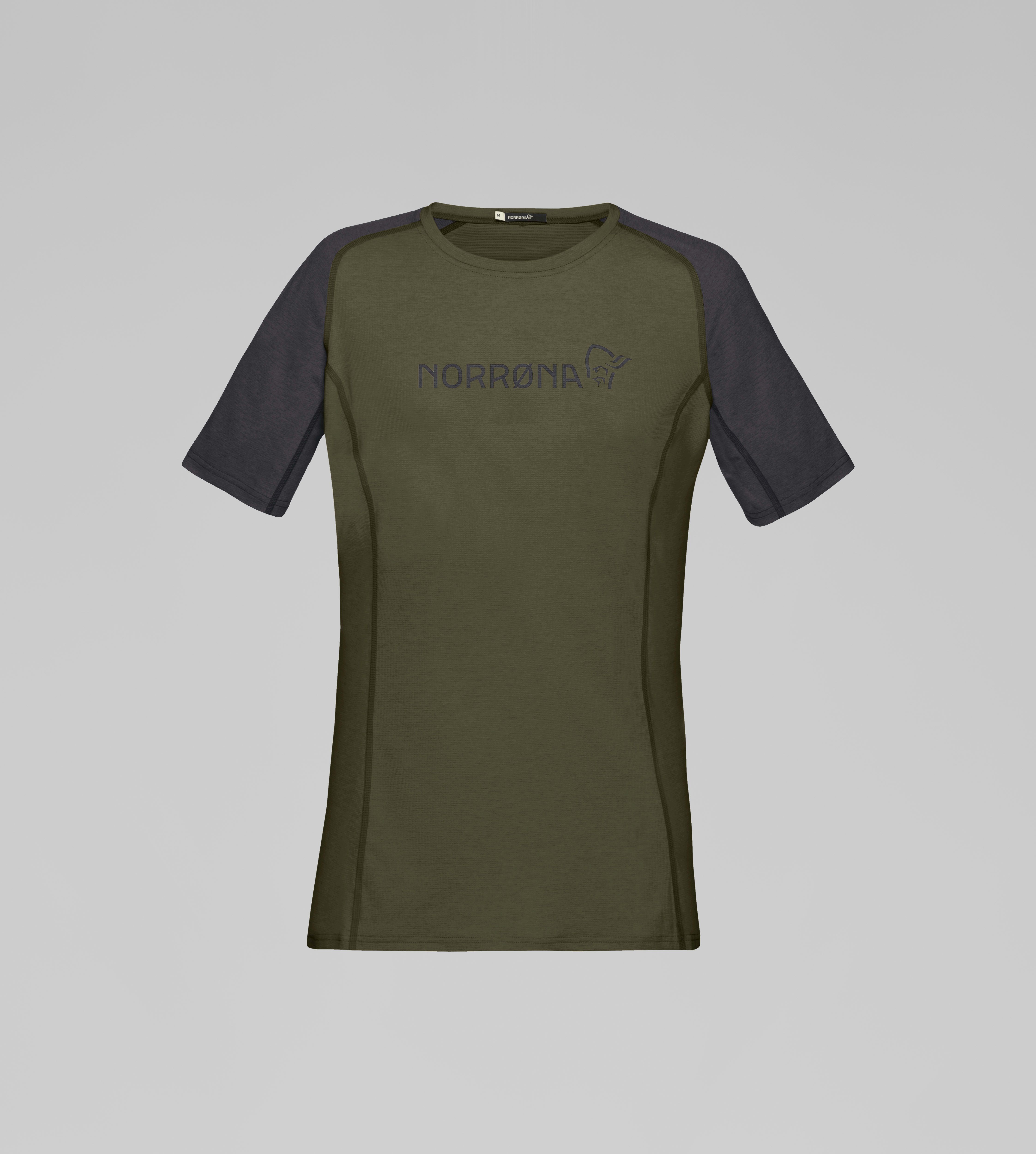 Packshot front image of fjora equaliser lightweight T-Shirt Olive Night