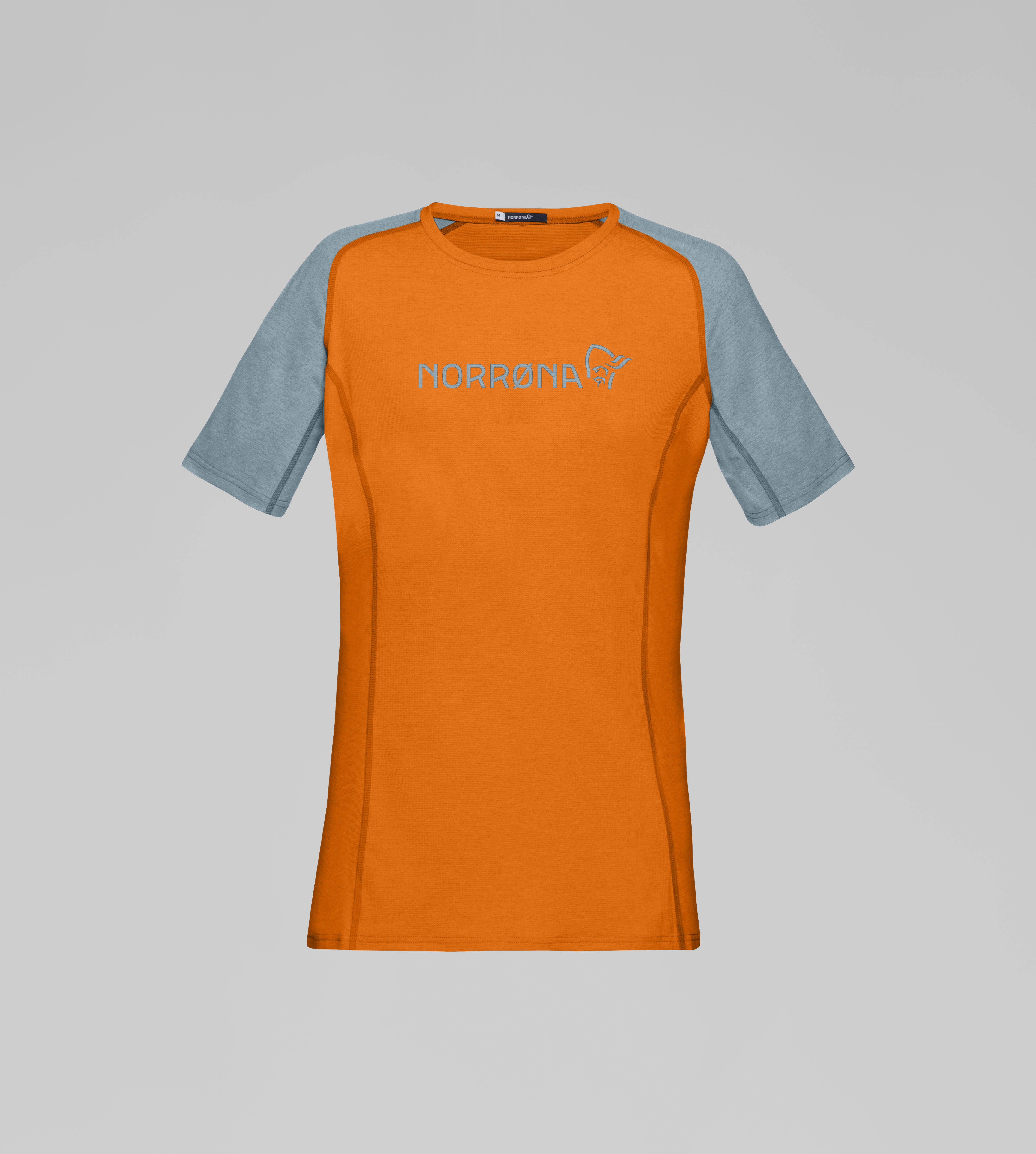 Packshot front image of fjora equaliser lightweight T-Shirt Orange Popsicle/Tourmaline
