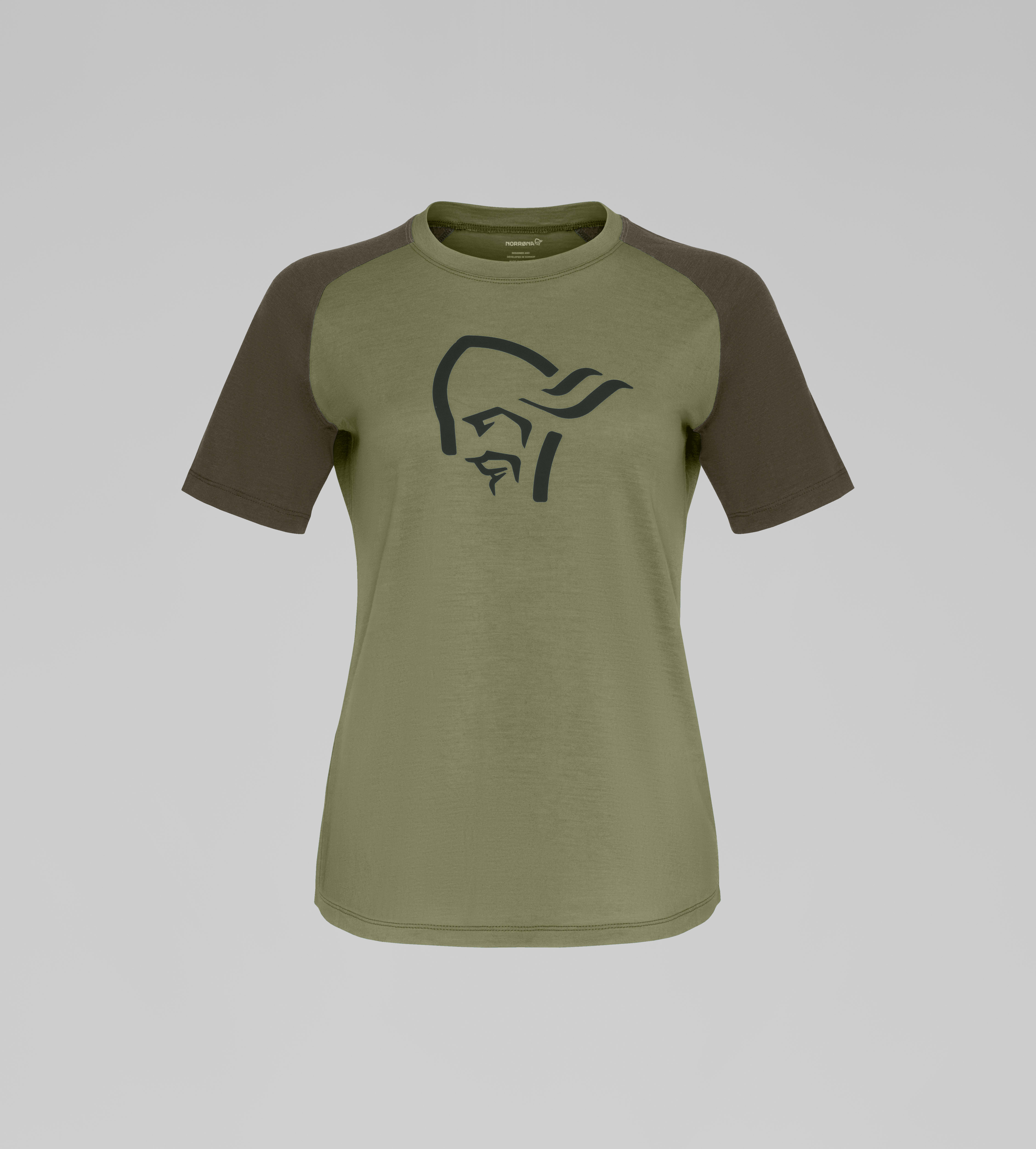Packshot front image of femund pureUll T-shirt Loden Green