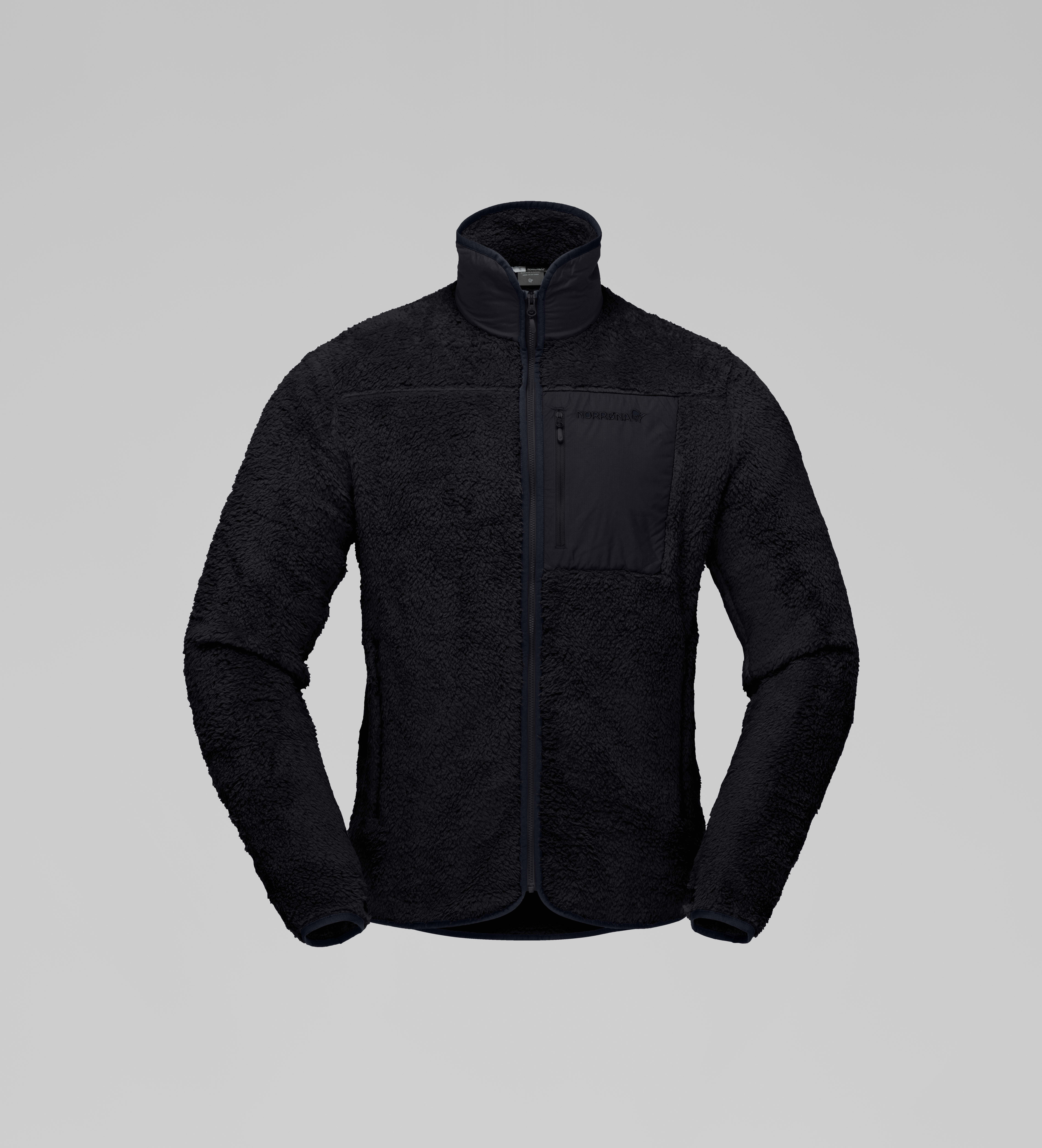 Packshot front image of femund warm3 Jacket Caviar Black