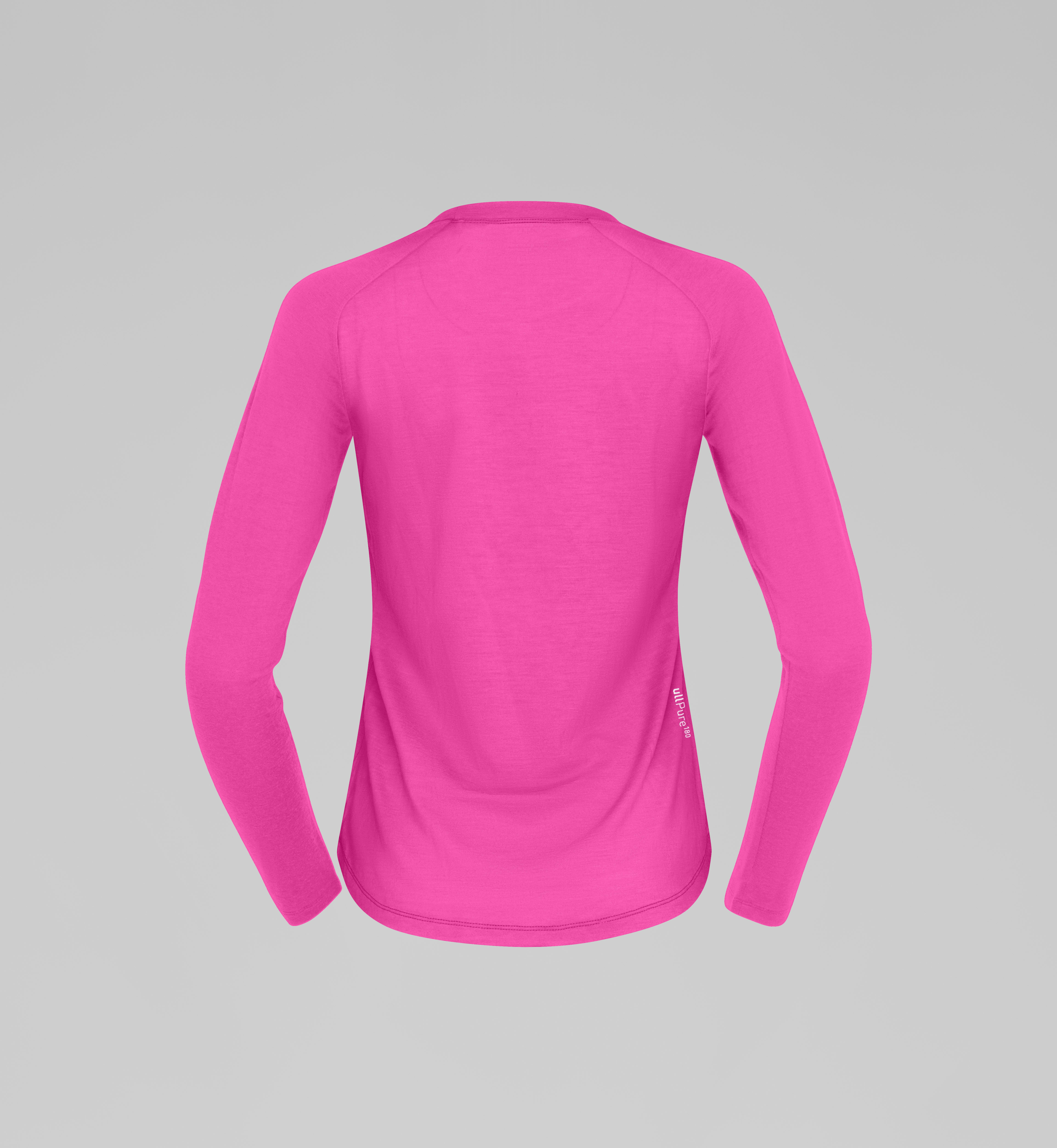 Packshot back image of femund pureUll LTD Long Sleeve Raspberry Rose