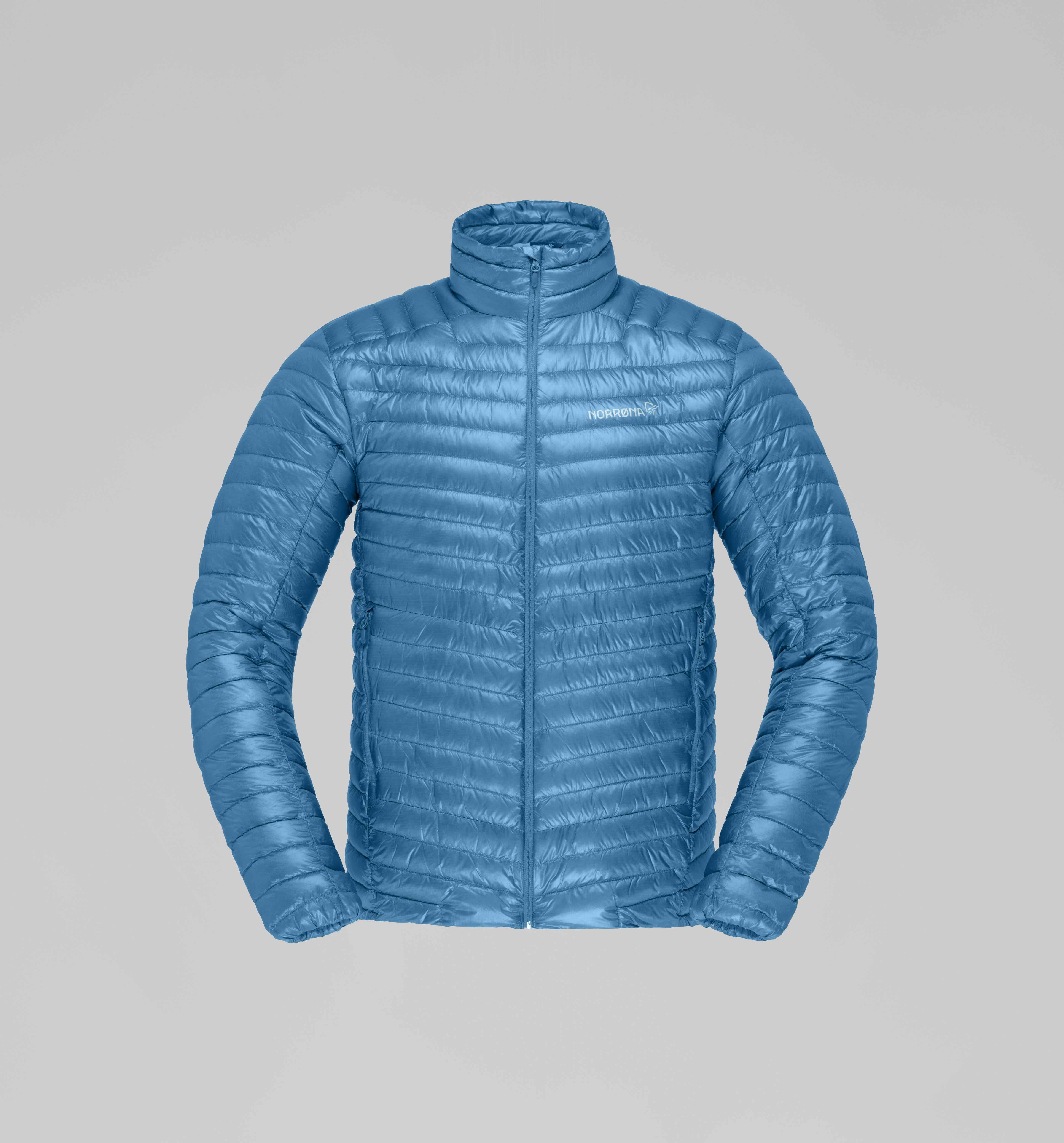 Packshot front image of trollveggen superlight down850 Jacket Hawaiian Surf