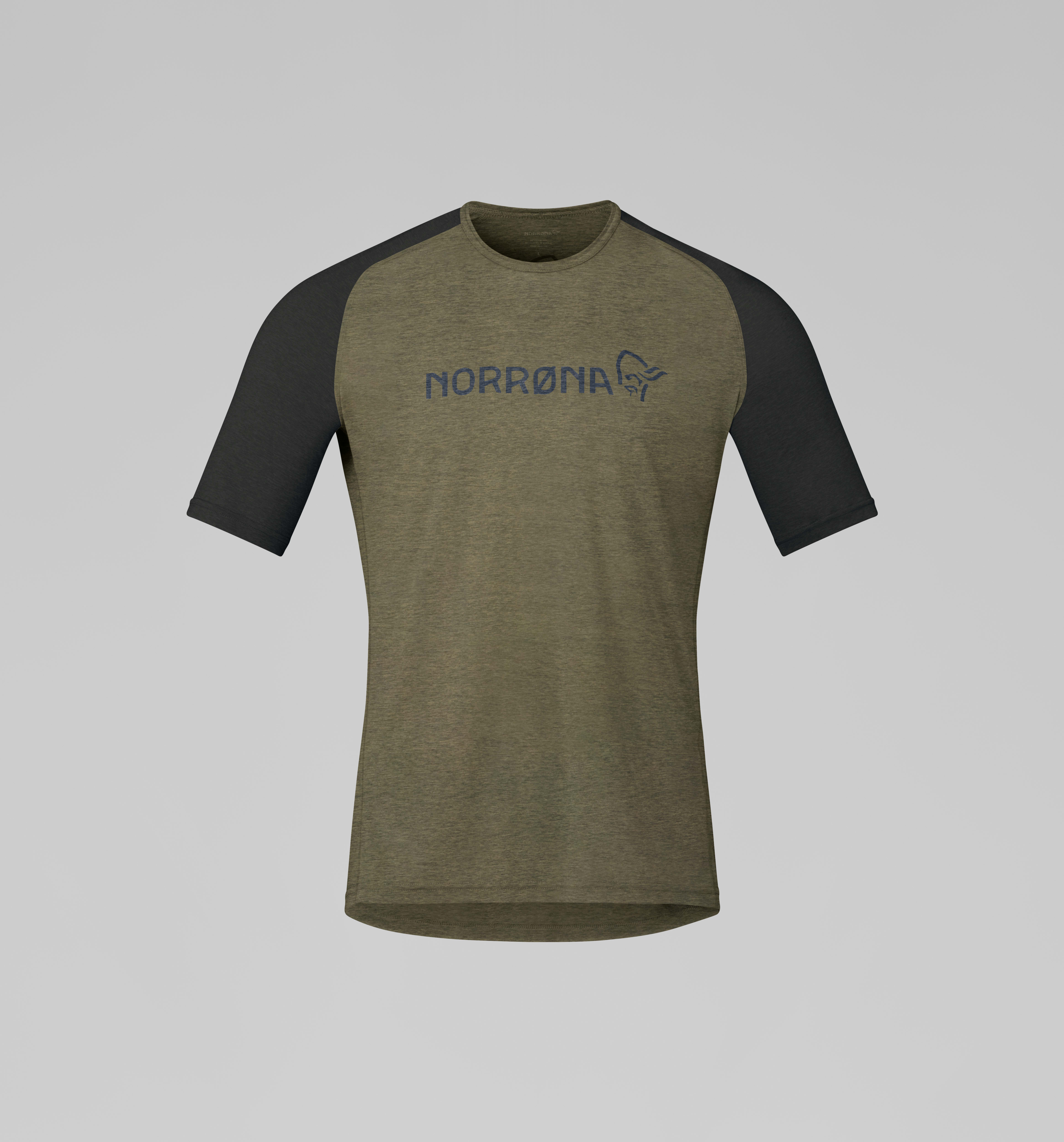 Packshot front image of fjora equaliser lightweight T-Shirt Olive Night