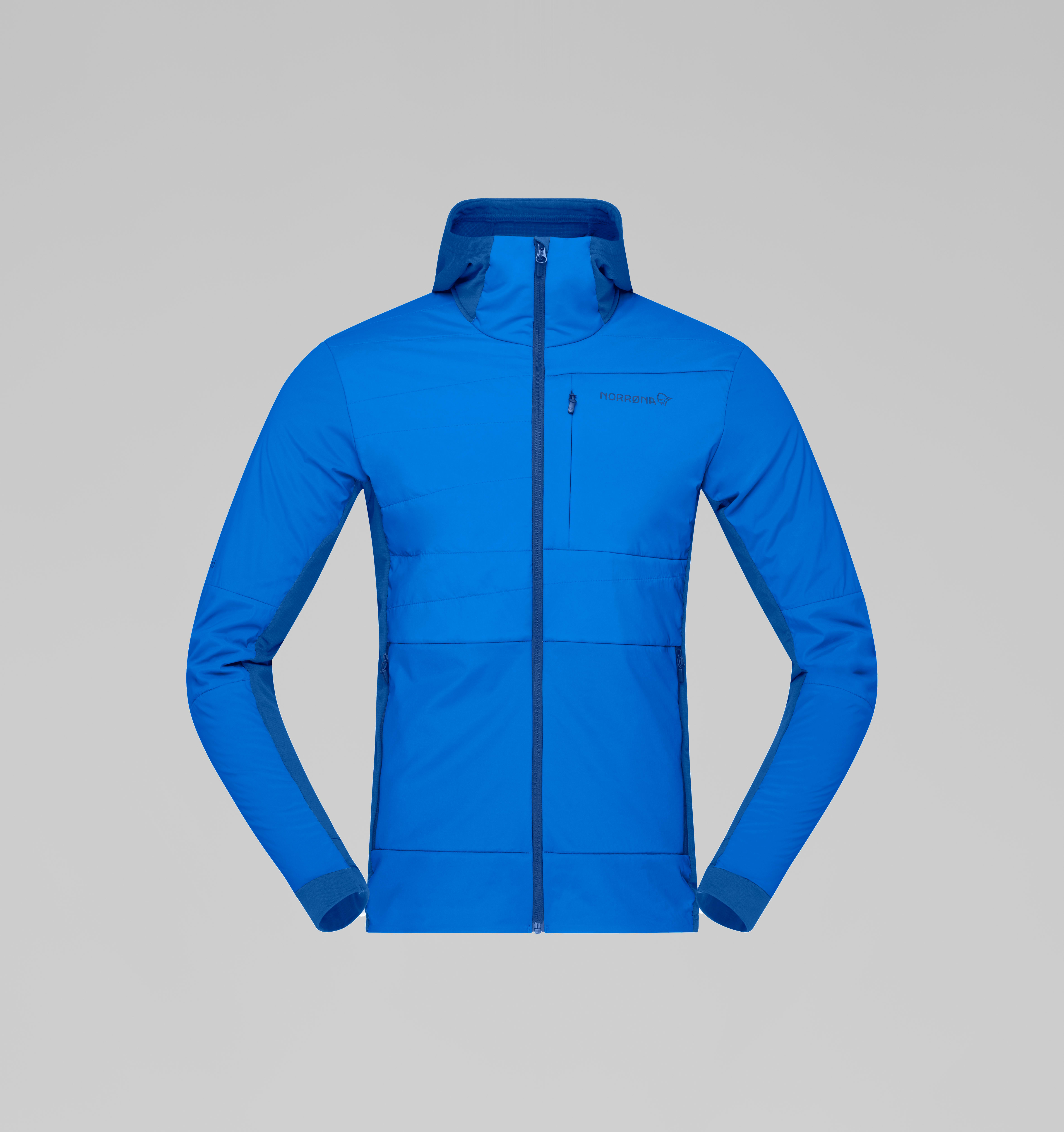 Packshot front image of falketind Alpha90 insulated Zip Hood Skydiver