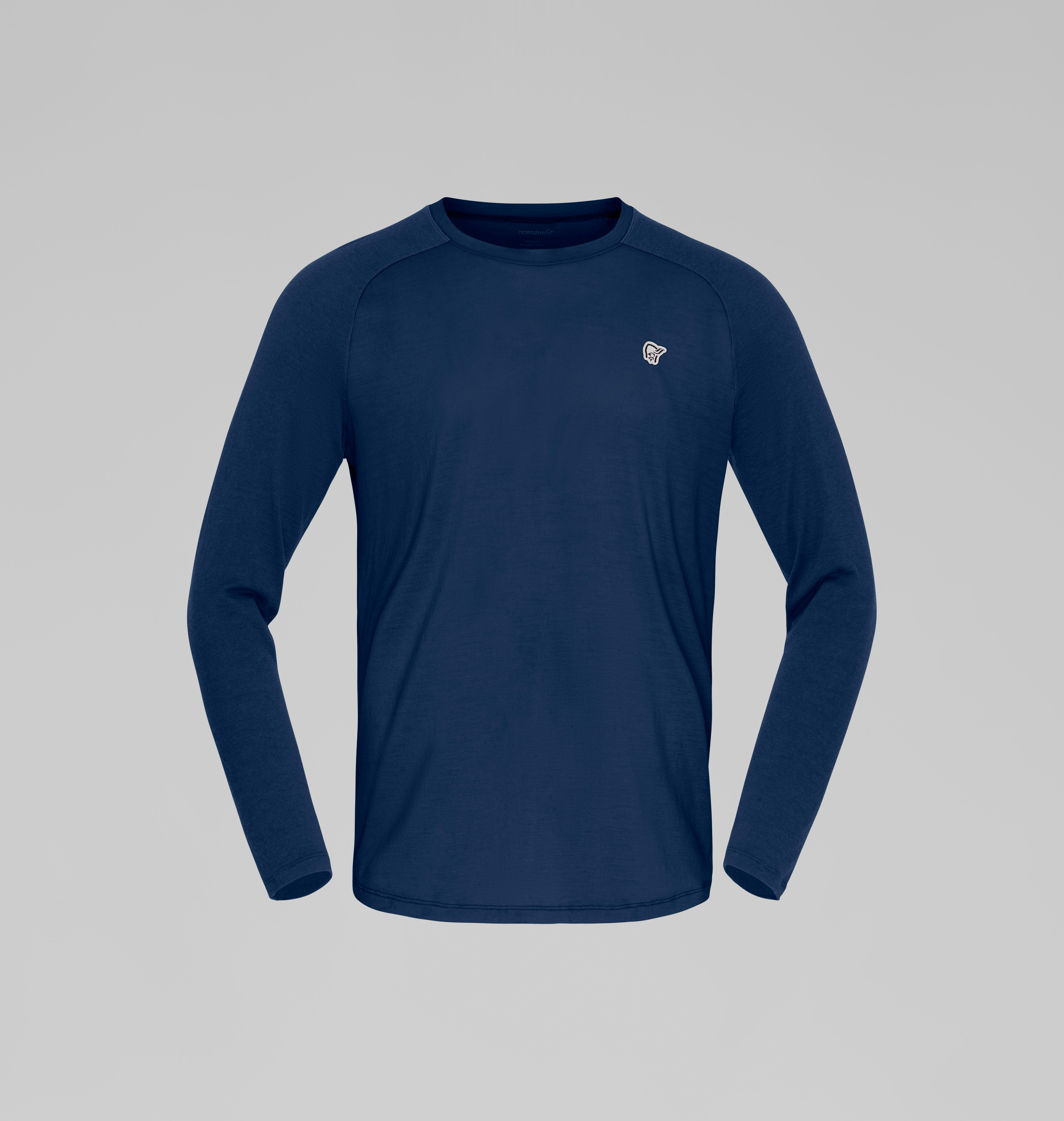 Packshot front image of femund pureUll Long Sleeve Indigo Night Blue
