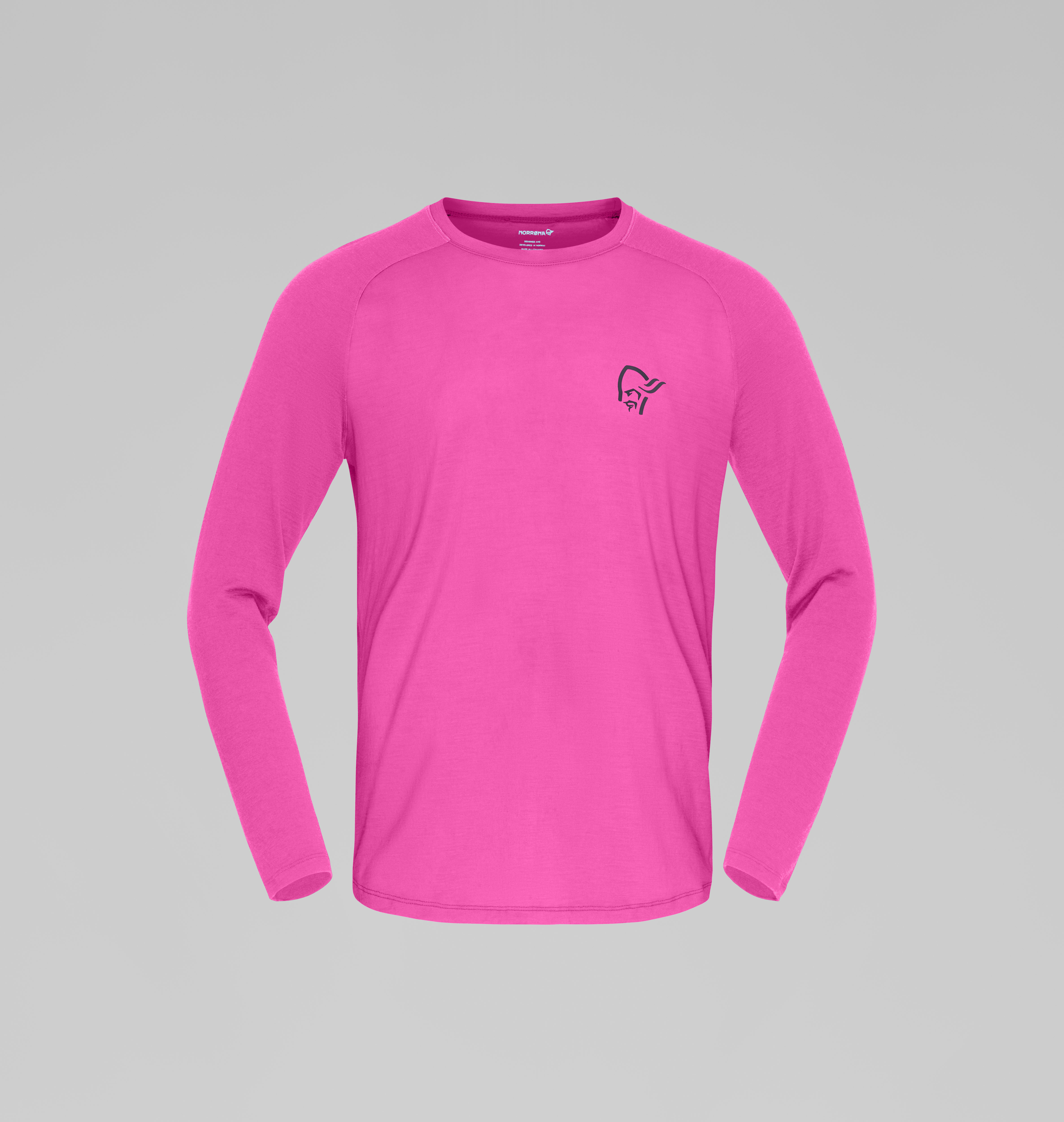 Packshot front image of femund pureUll LTD Long Sleeve Raspberry Rose
