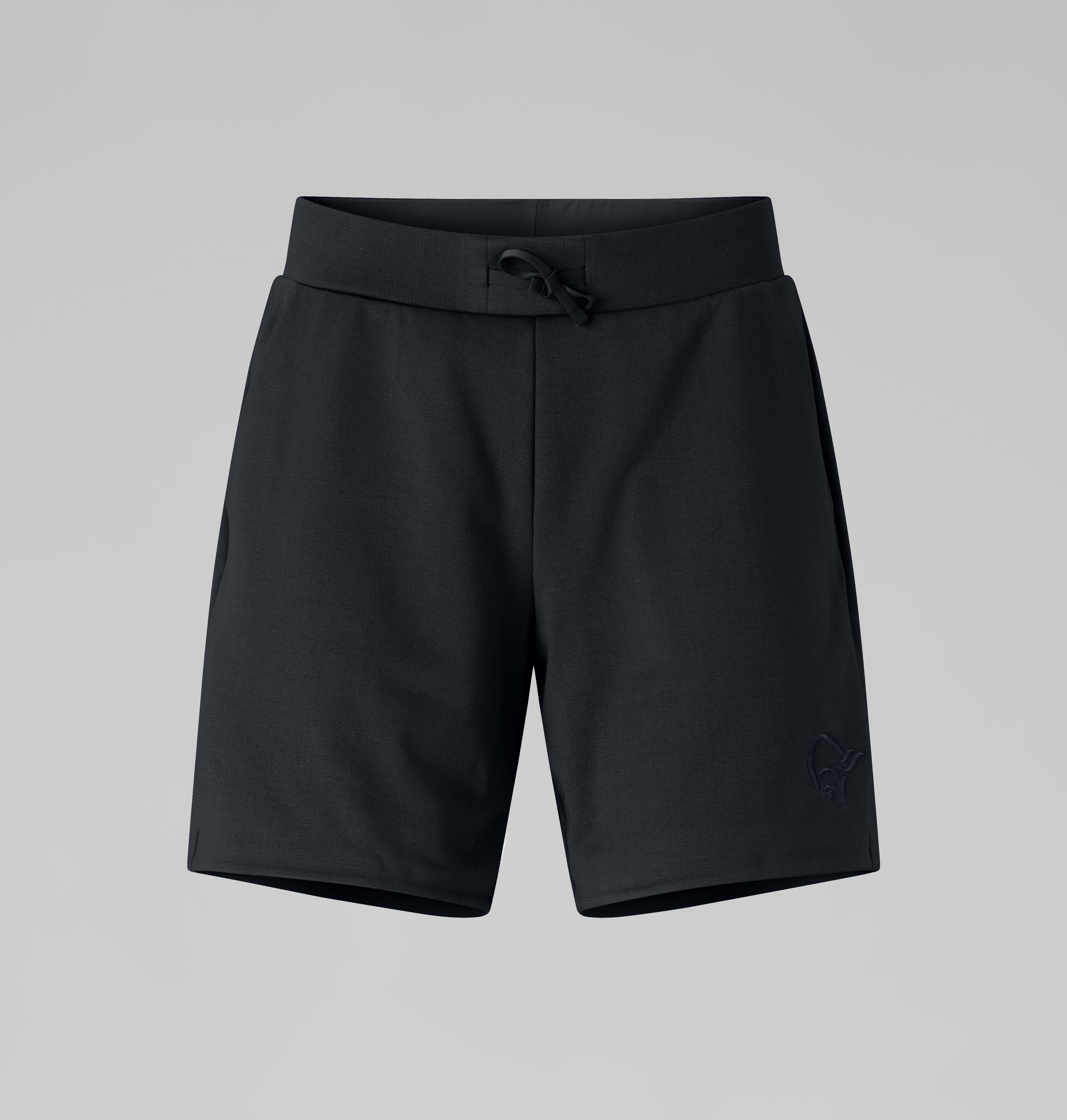 Packshot front image of falketind warm2 stretch Shorts Caviar Black
