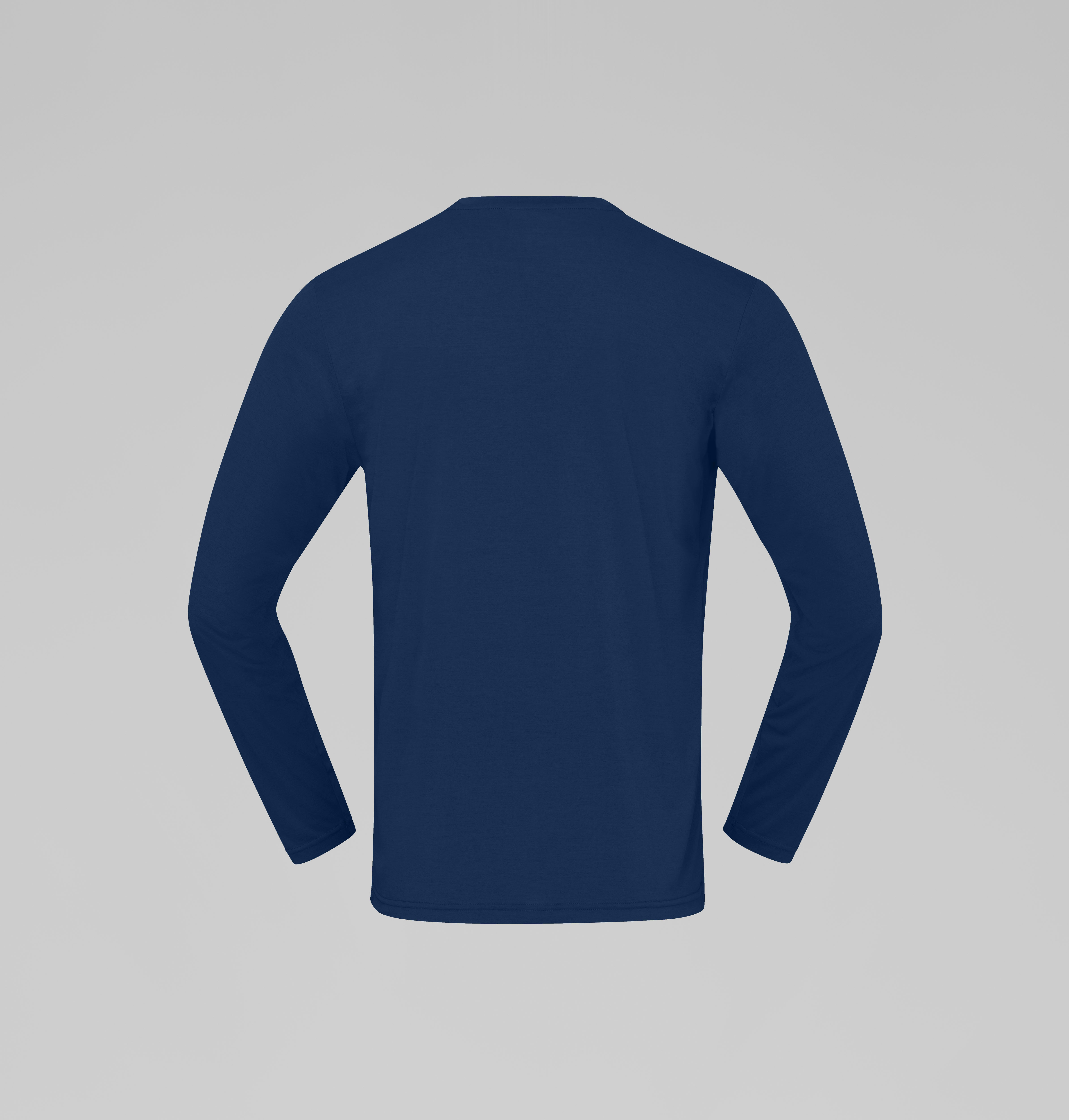 Packshot back image of femund tech Long Sleeve Indigo Night