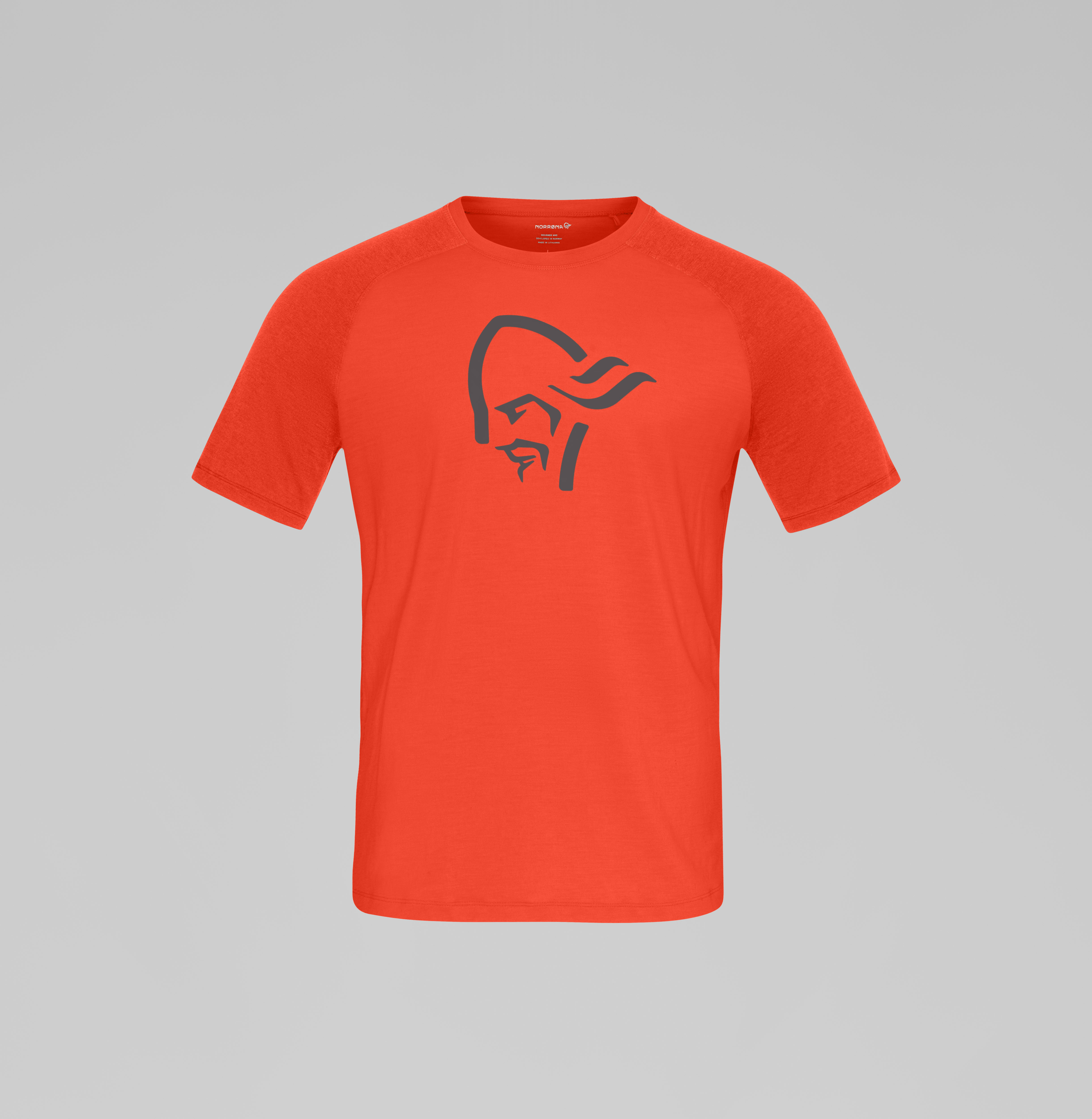 Packshot front image of femund pureUll T-shirt Pureed Pumpkin
