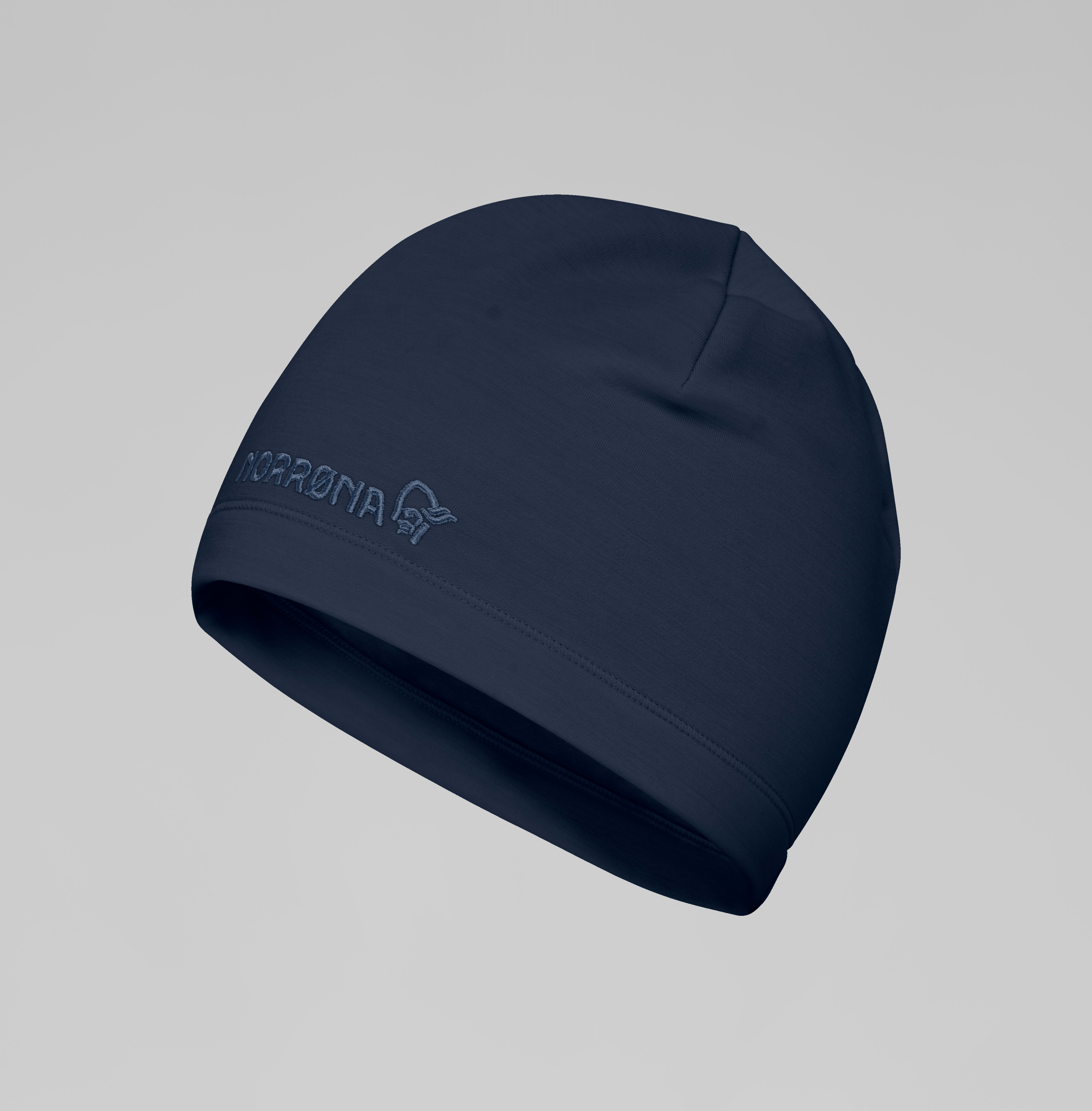 Packshot front image of 29 warmwool2 Beanie Indigo Night Blue