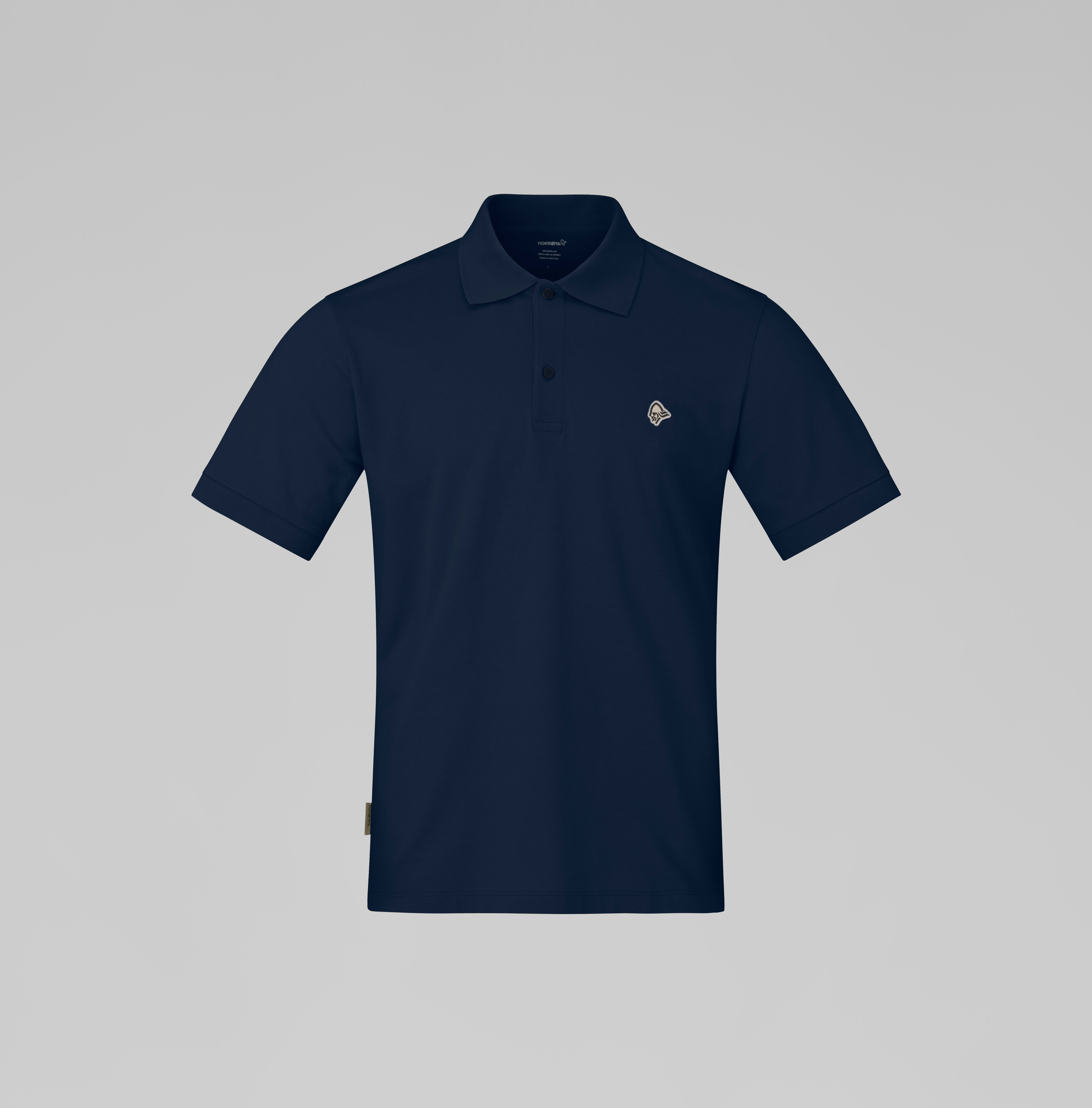 Packshot front image of femund cotton Polo Shirt Navy Blazer