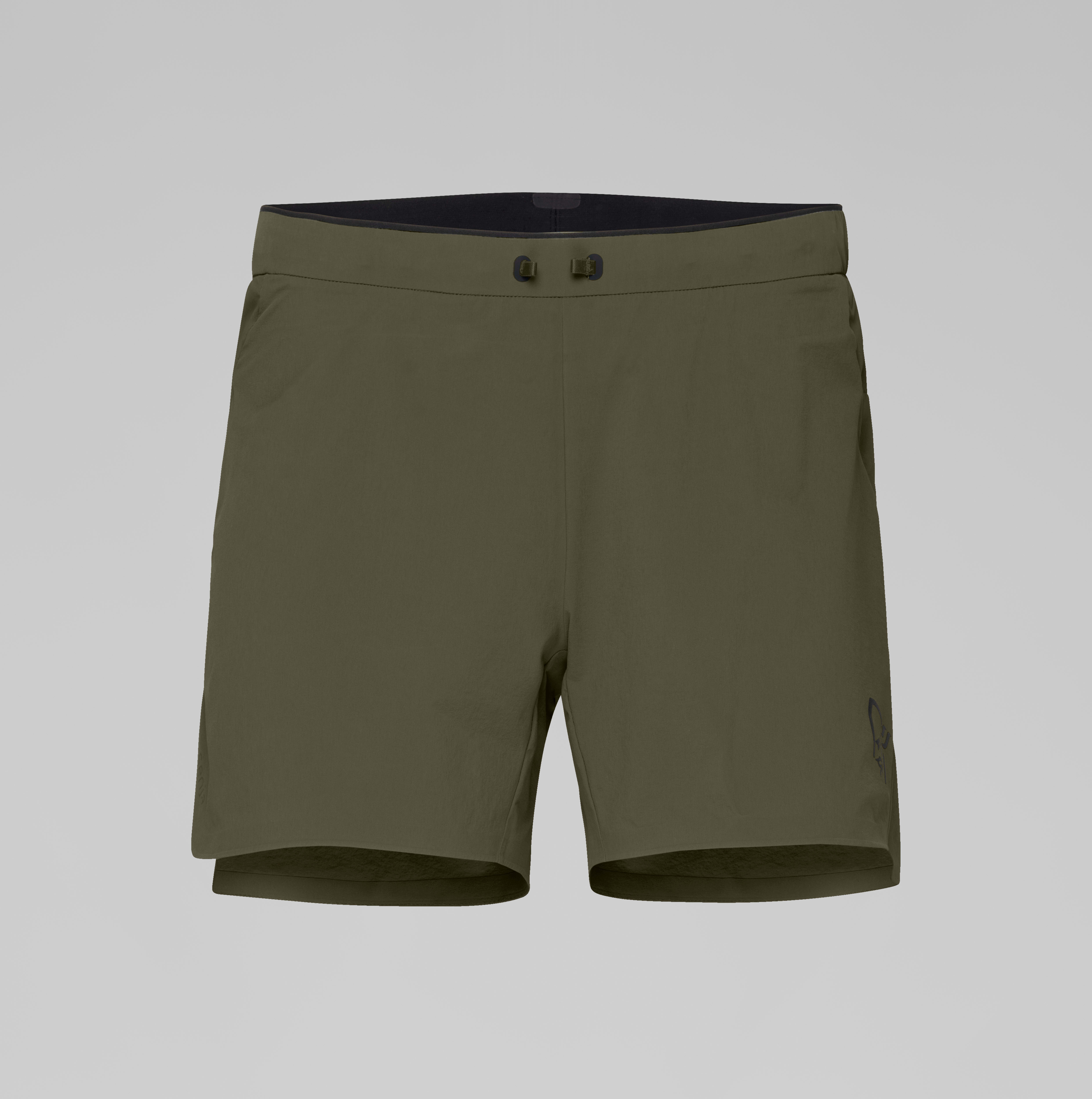Packshot front image of senja flex1 5" Shorts Olive Night