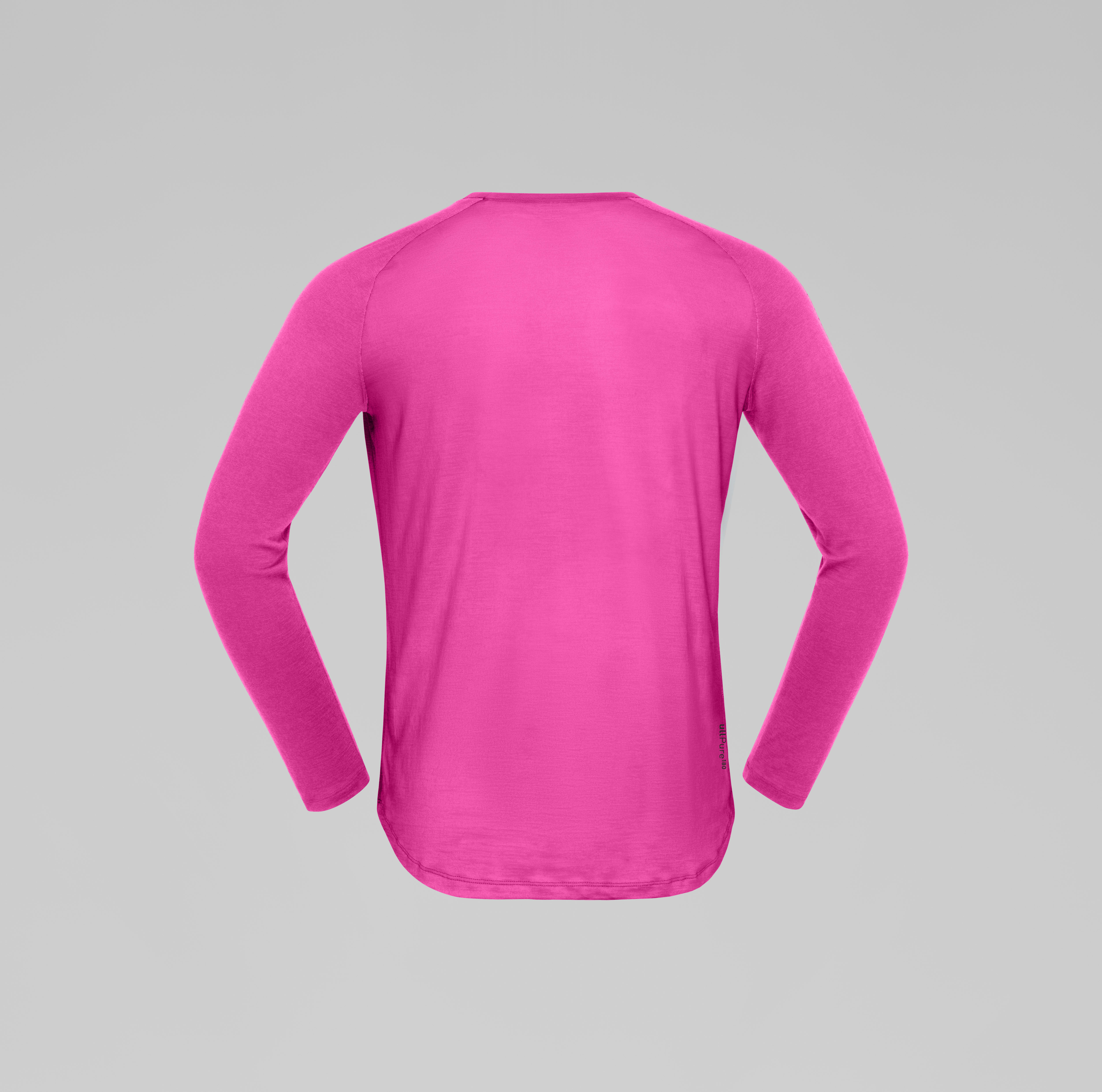 Packshot back image of femund pureUll LTD Long Sleeve Raspberry Rose