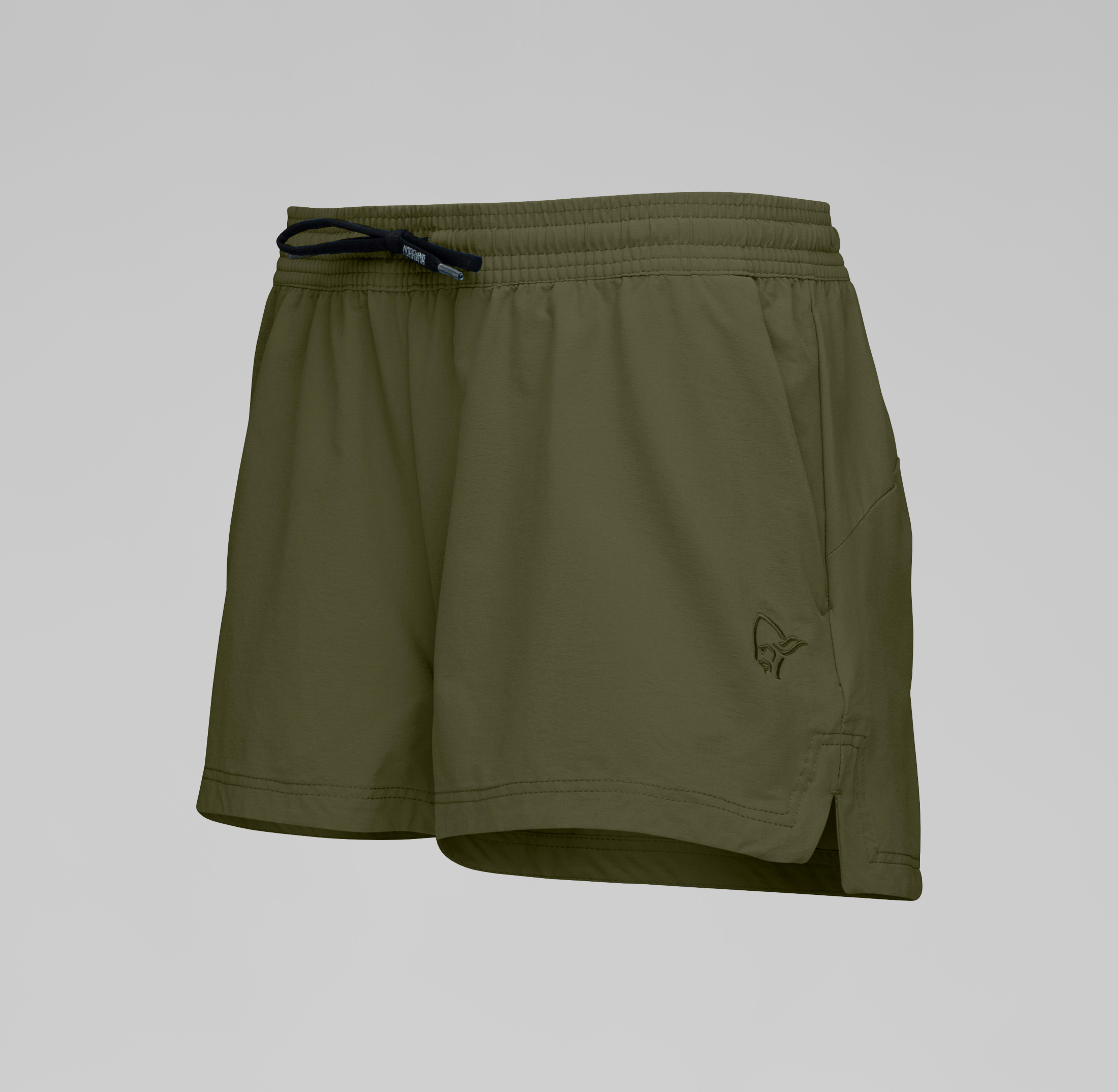 Packshot front left image of norrona loose Shorts Olive Night