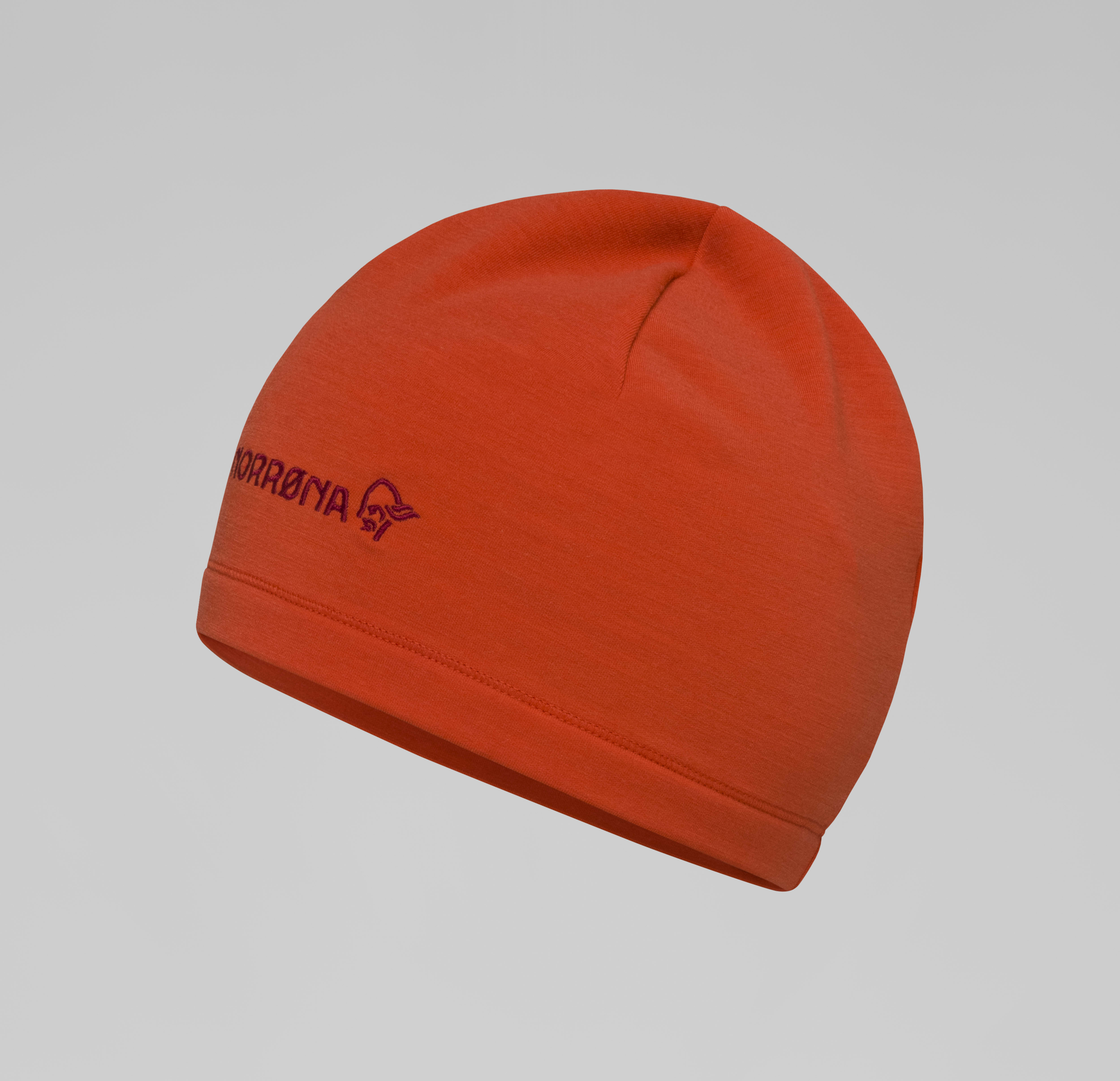 Packshot front image of norrona warmwool2 Beanie Arednalin Red