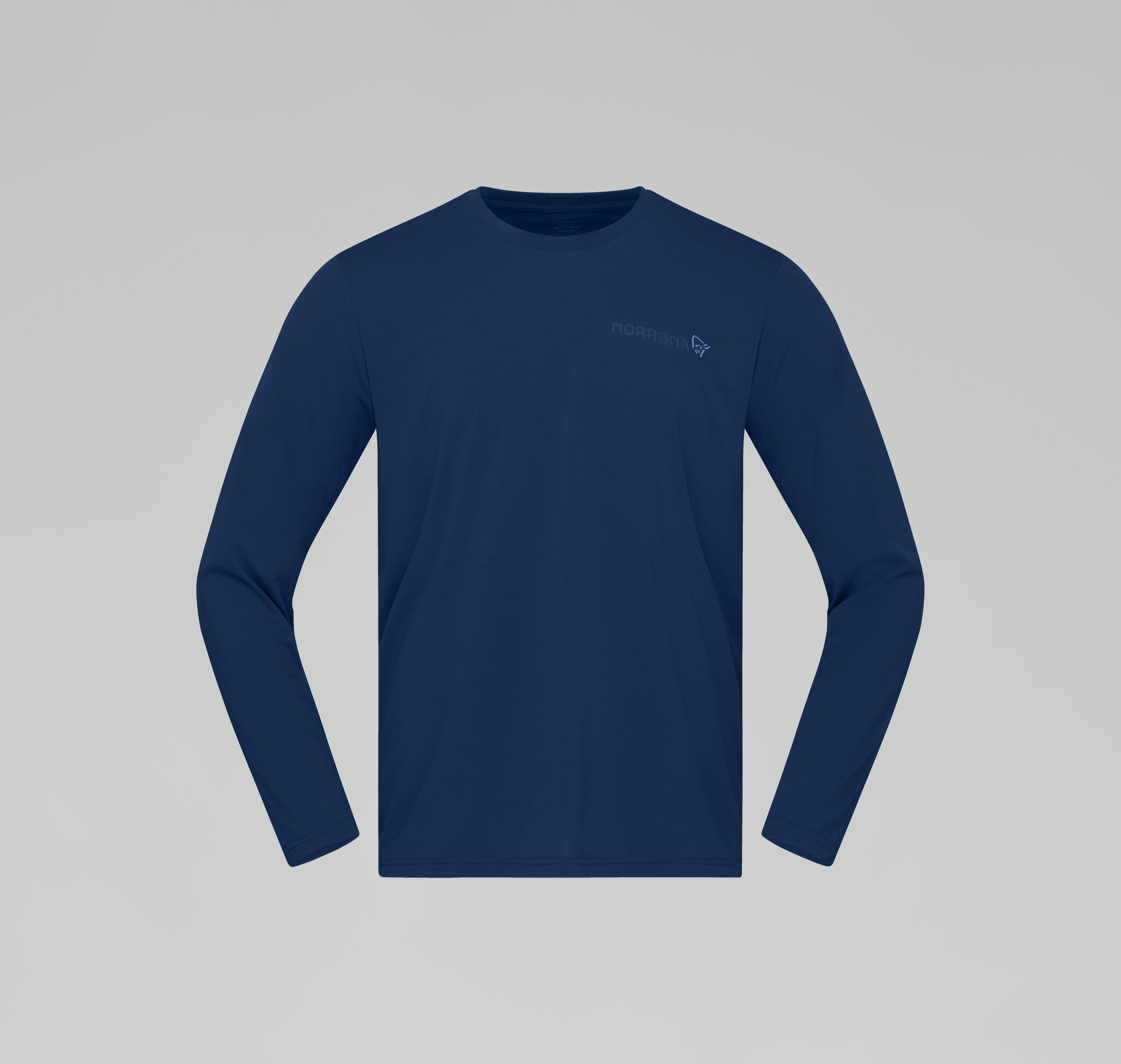 Packshot front image of femund tech Long Sleeve Indigo Night