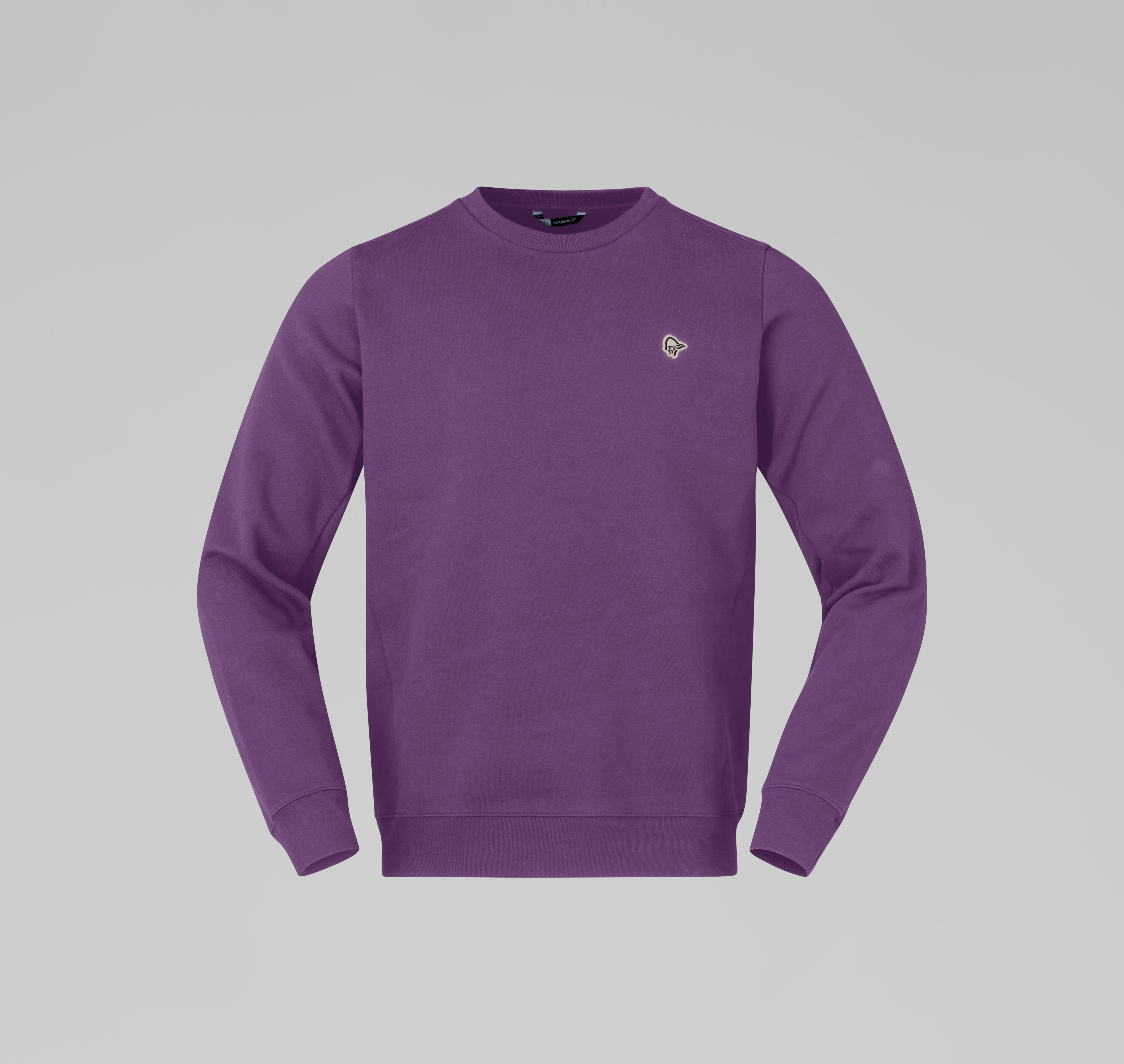 Packshot front image of femund sweat Crew Neck Wineberry
