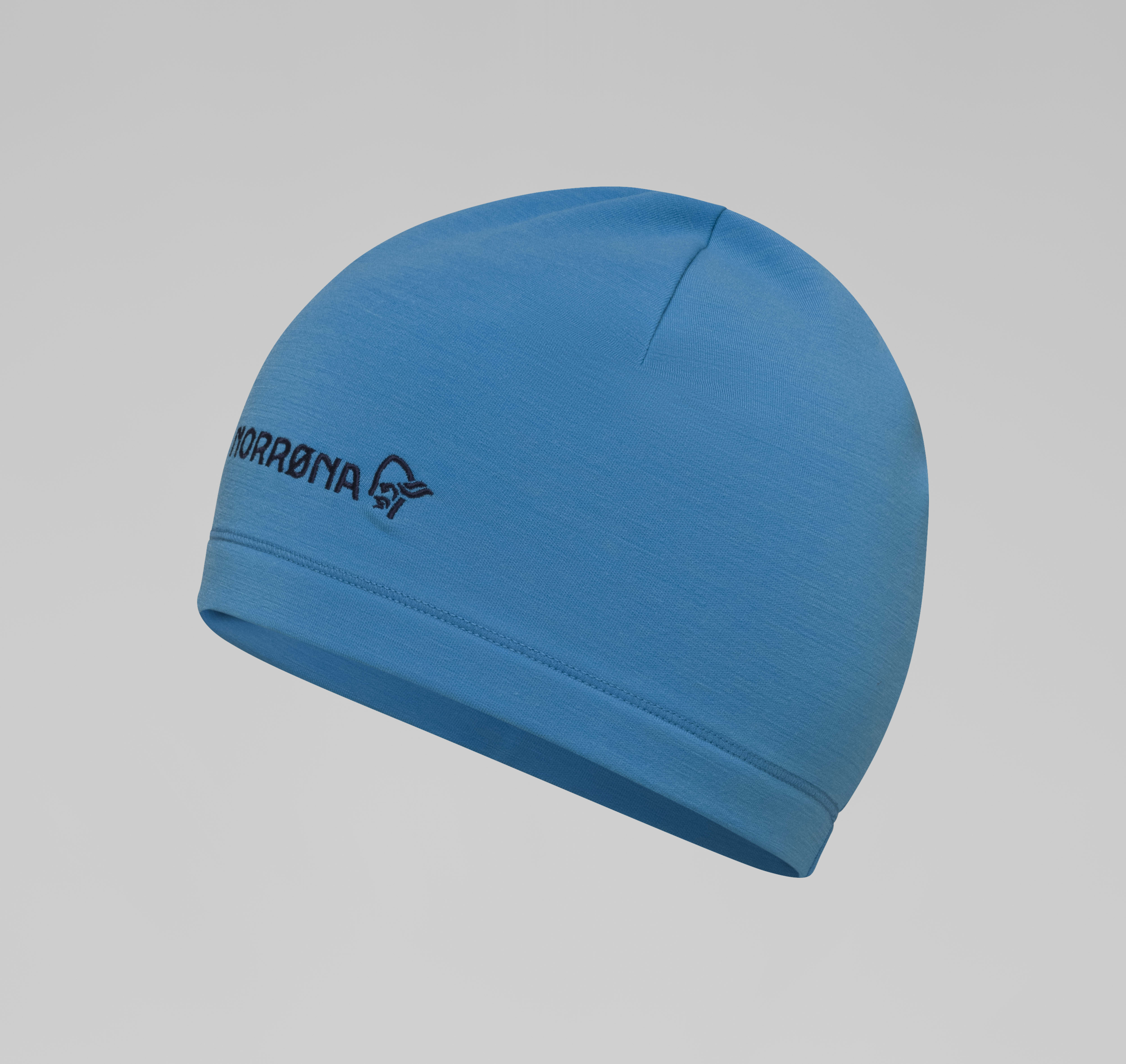 Packshot front image of norrona warmwool2 Beanie Hawaiian Surf Blue
