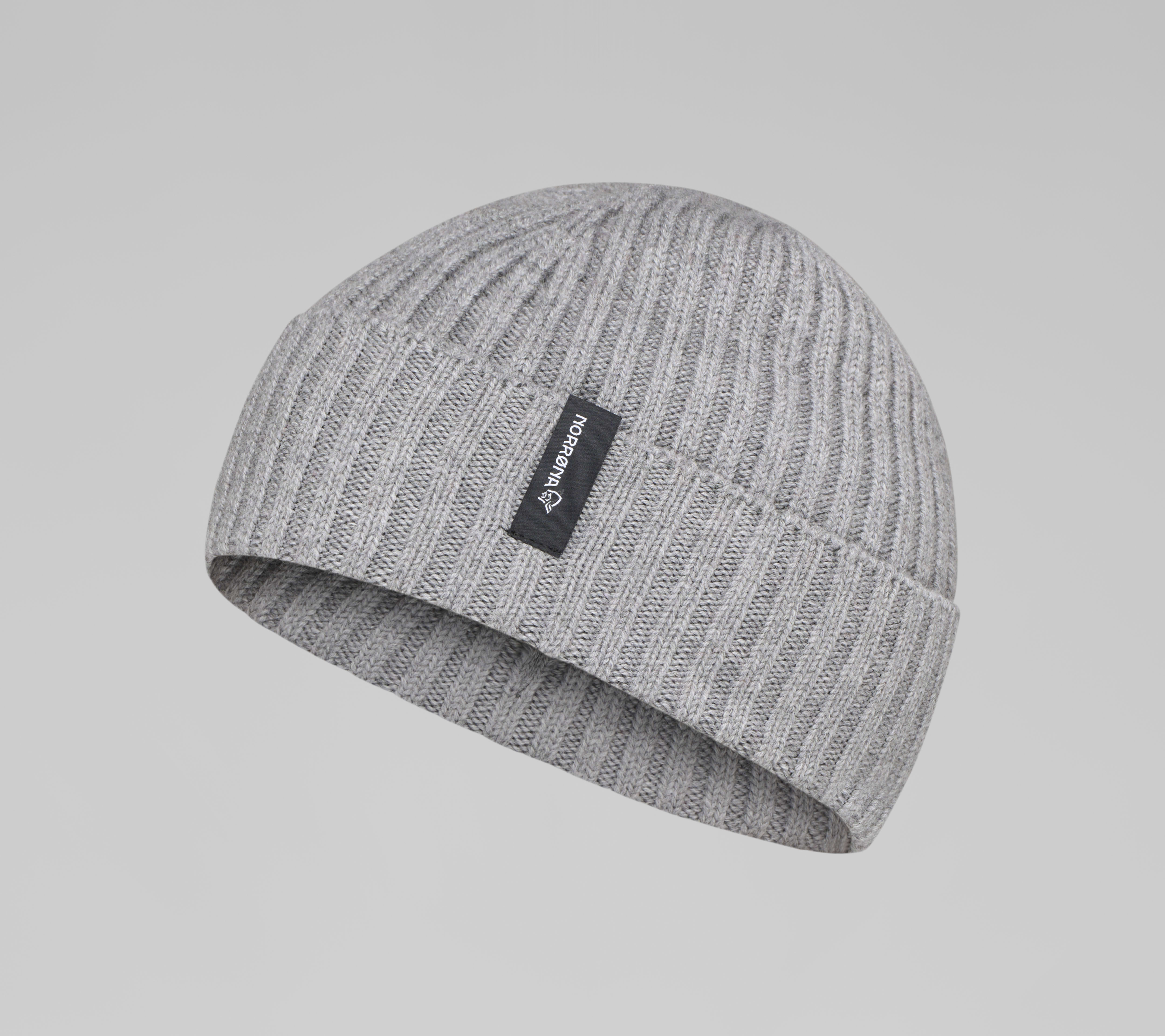 Packshot  image of 29 mid merinoUll lumberjack Beanie Grey Melange