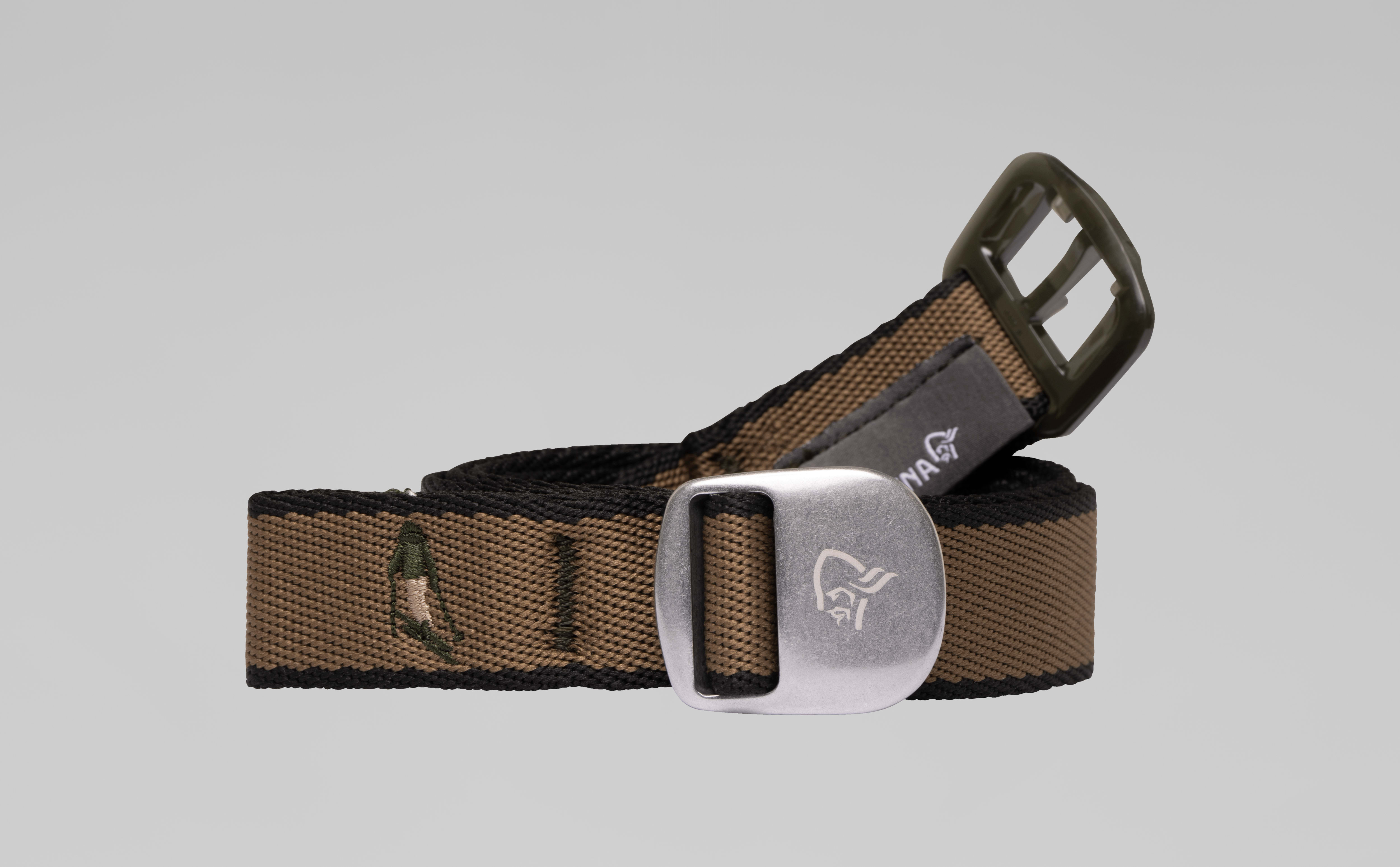 Packshot front image of femund webbing 25mm Belt Breen