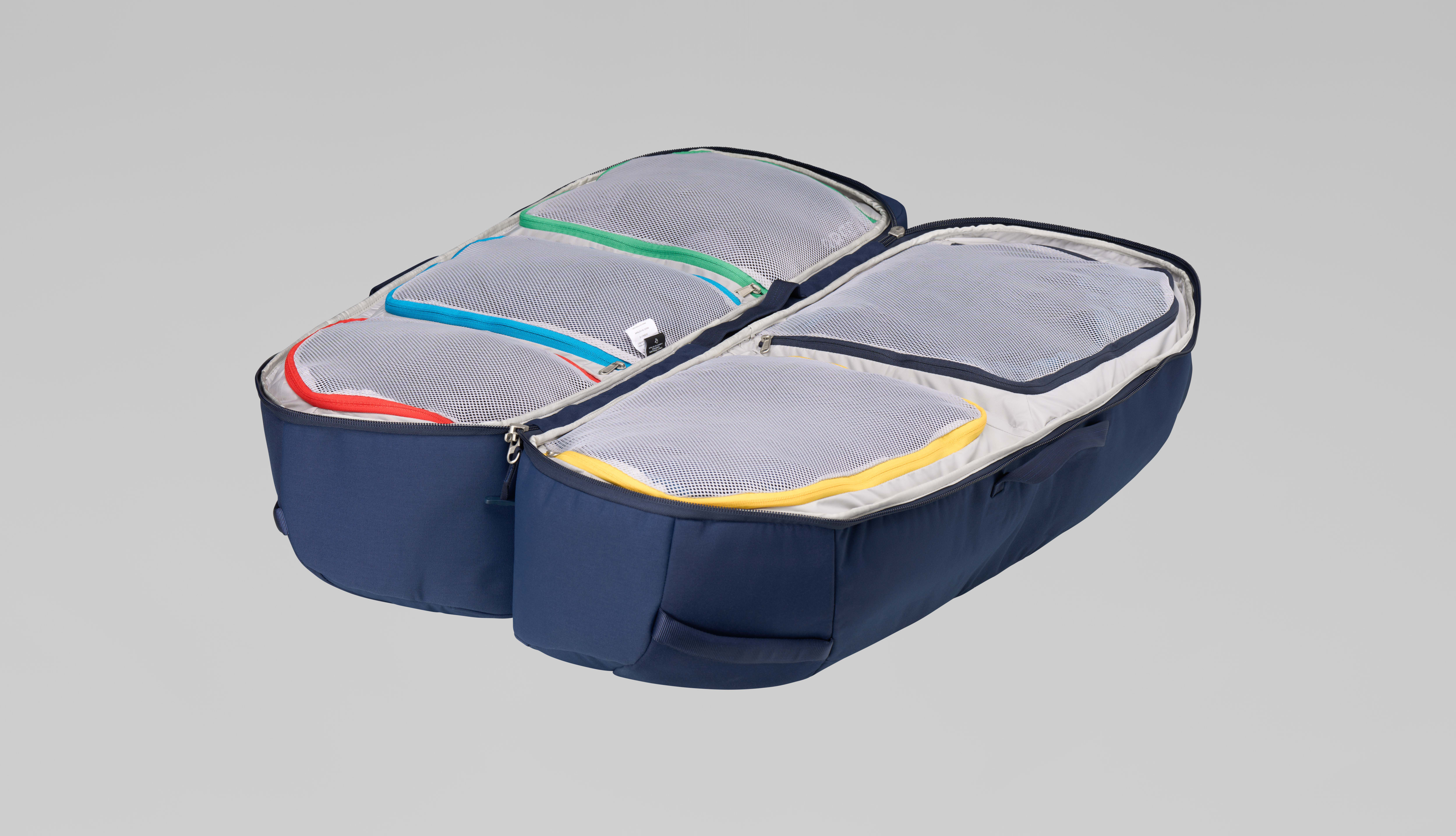 Packshot back image of norrona dividable 125L Trolley Bag Indigo Night Blue