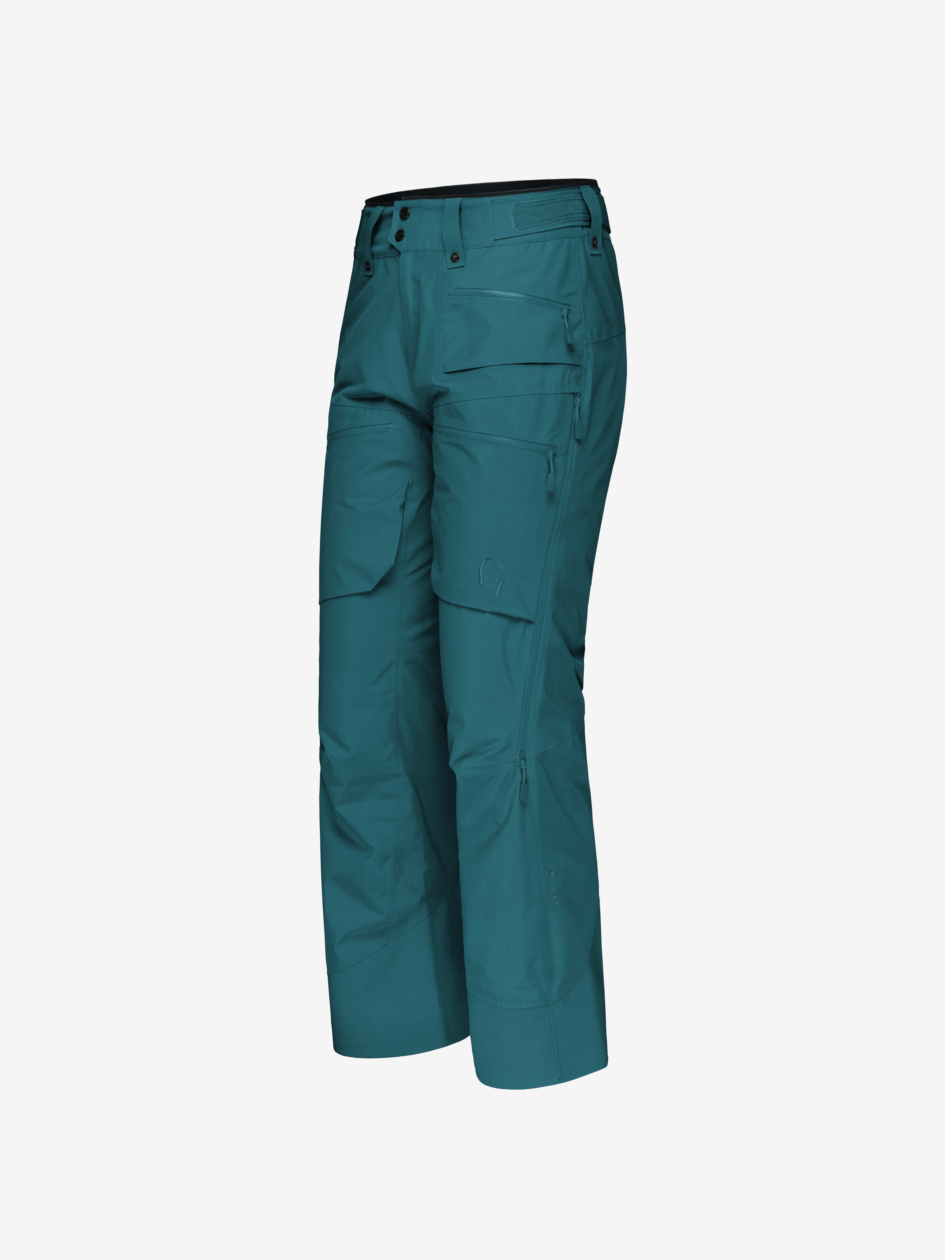 Packshot front left image of lofoten Gore-Tex insulated Pants Everglade