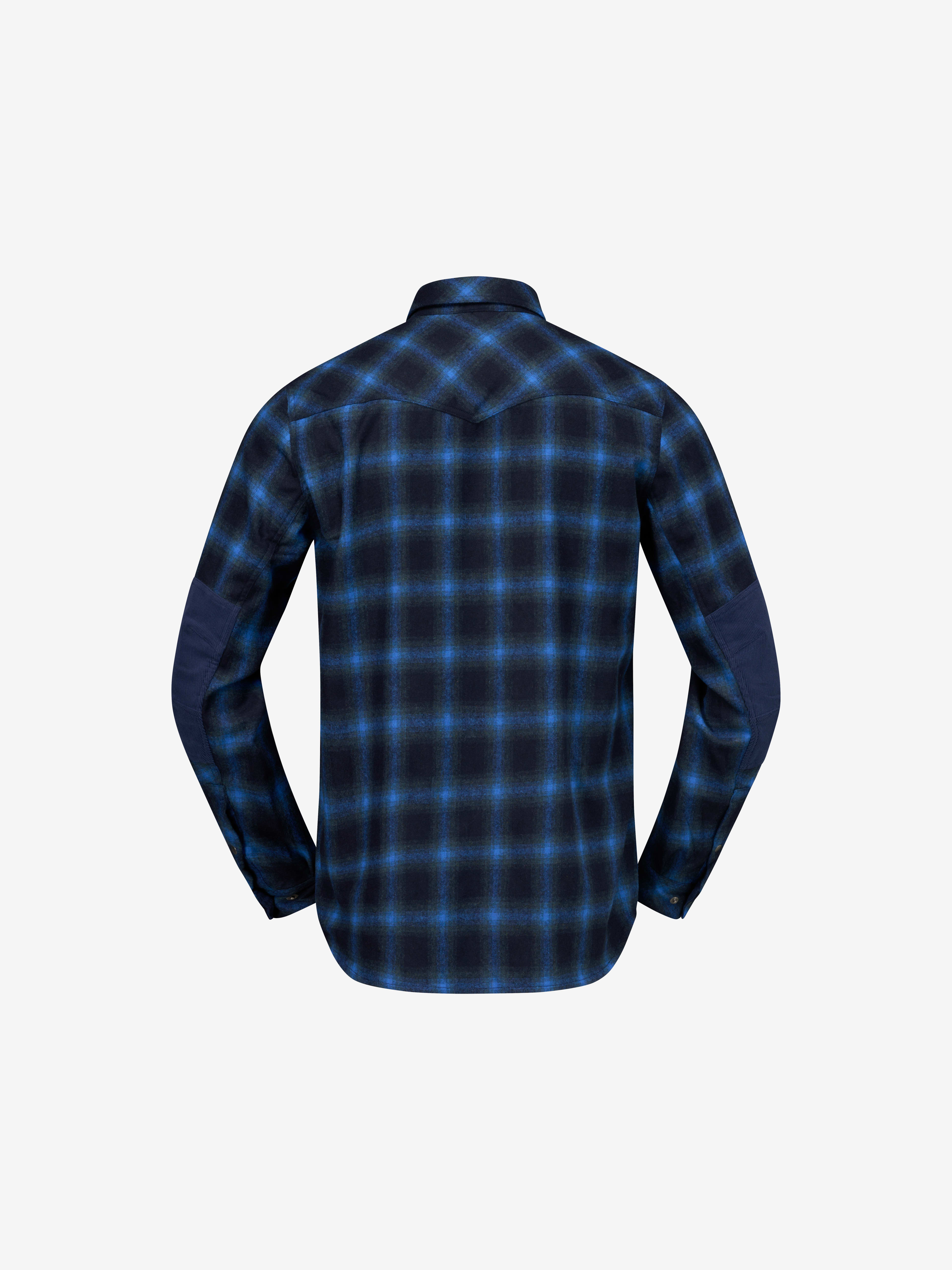 Packshot back image of tamok wool Shirt Navy Blazer