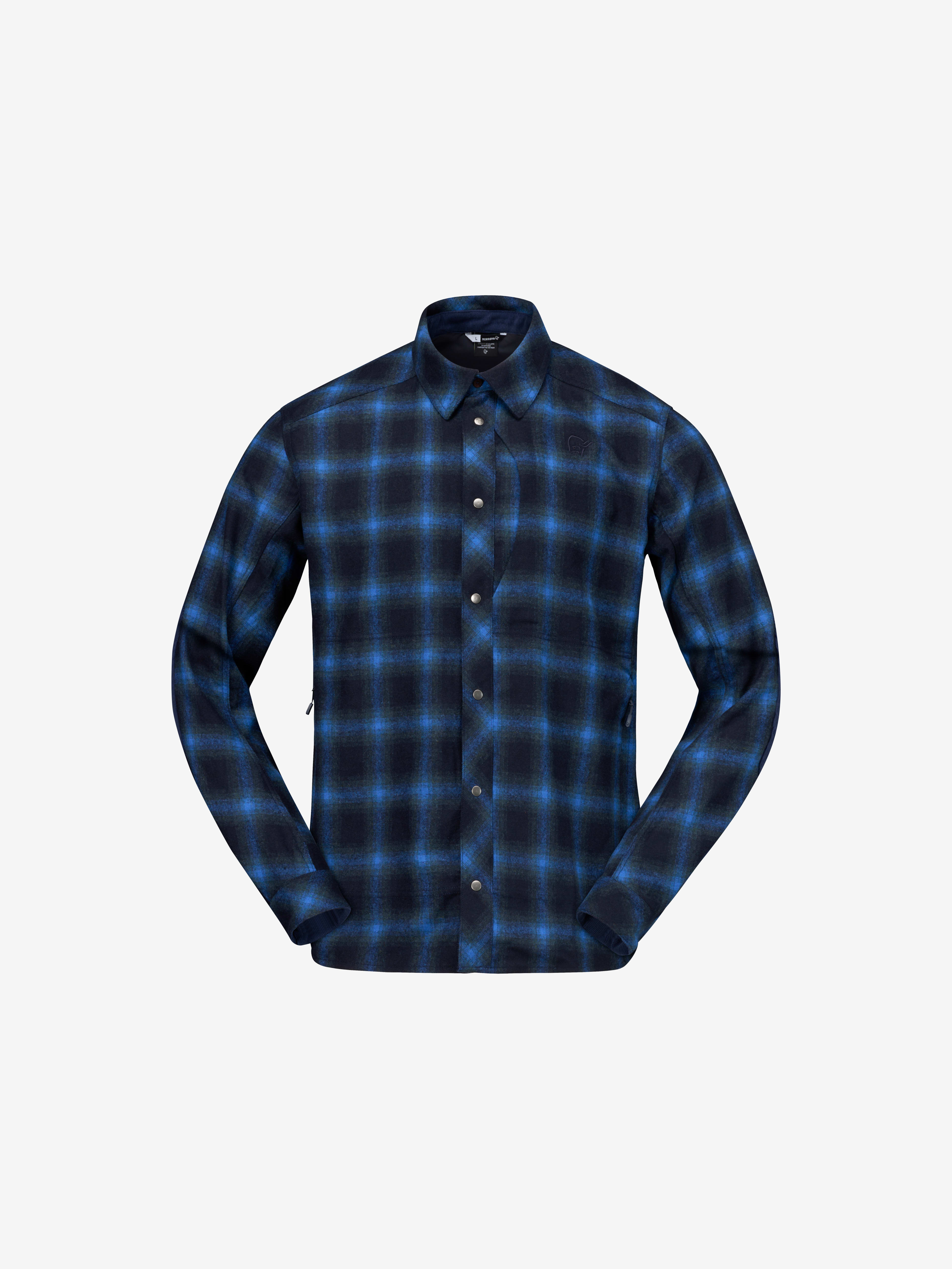 Packshot front image of tamok wool Shirt Navy Blazer