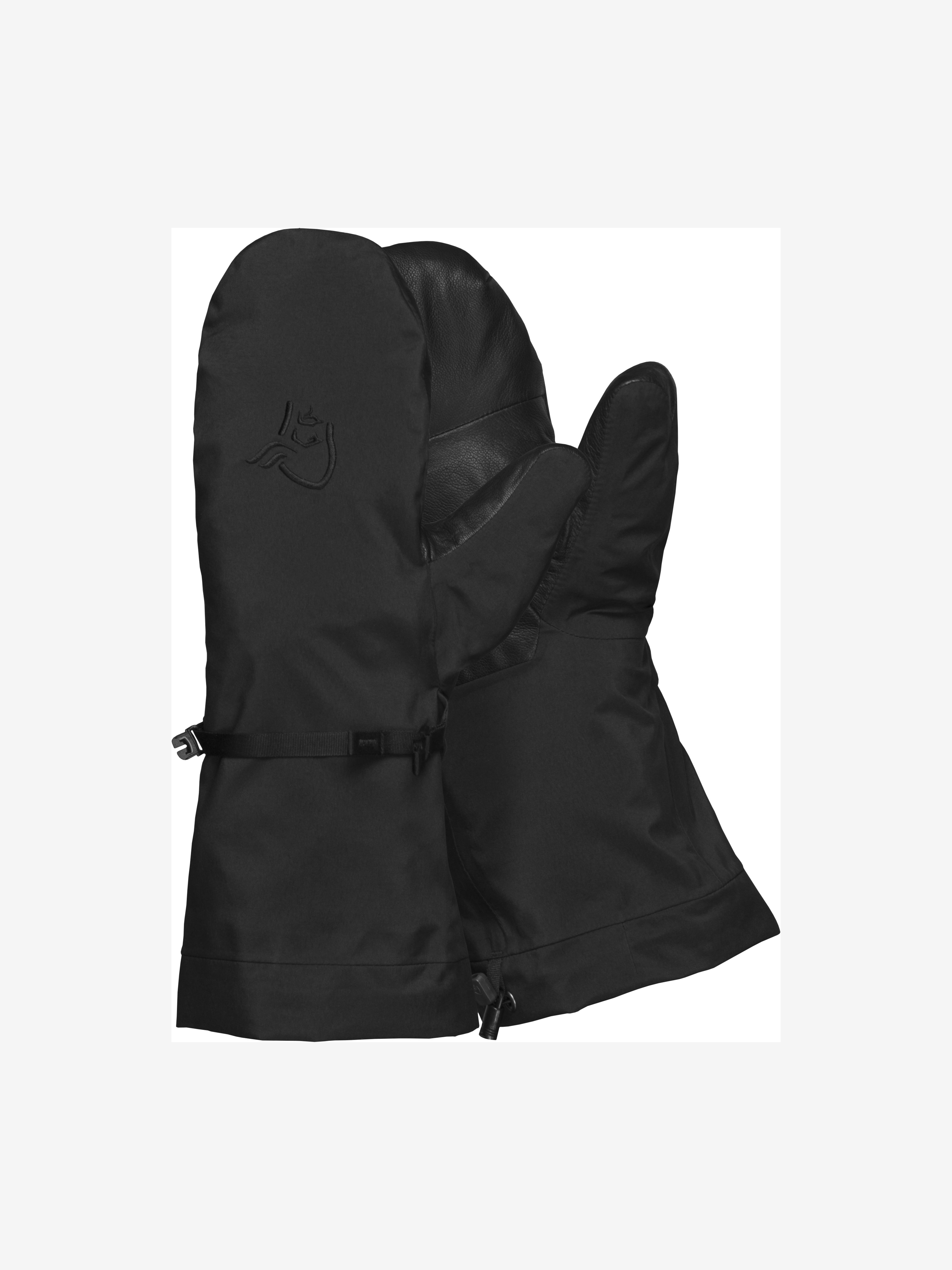 Packshot front image of trollveggen Gore-Tex Pro Mittens Caviar Black
