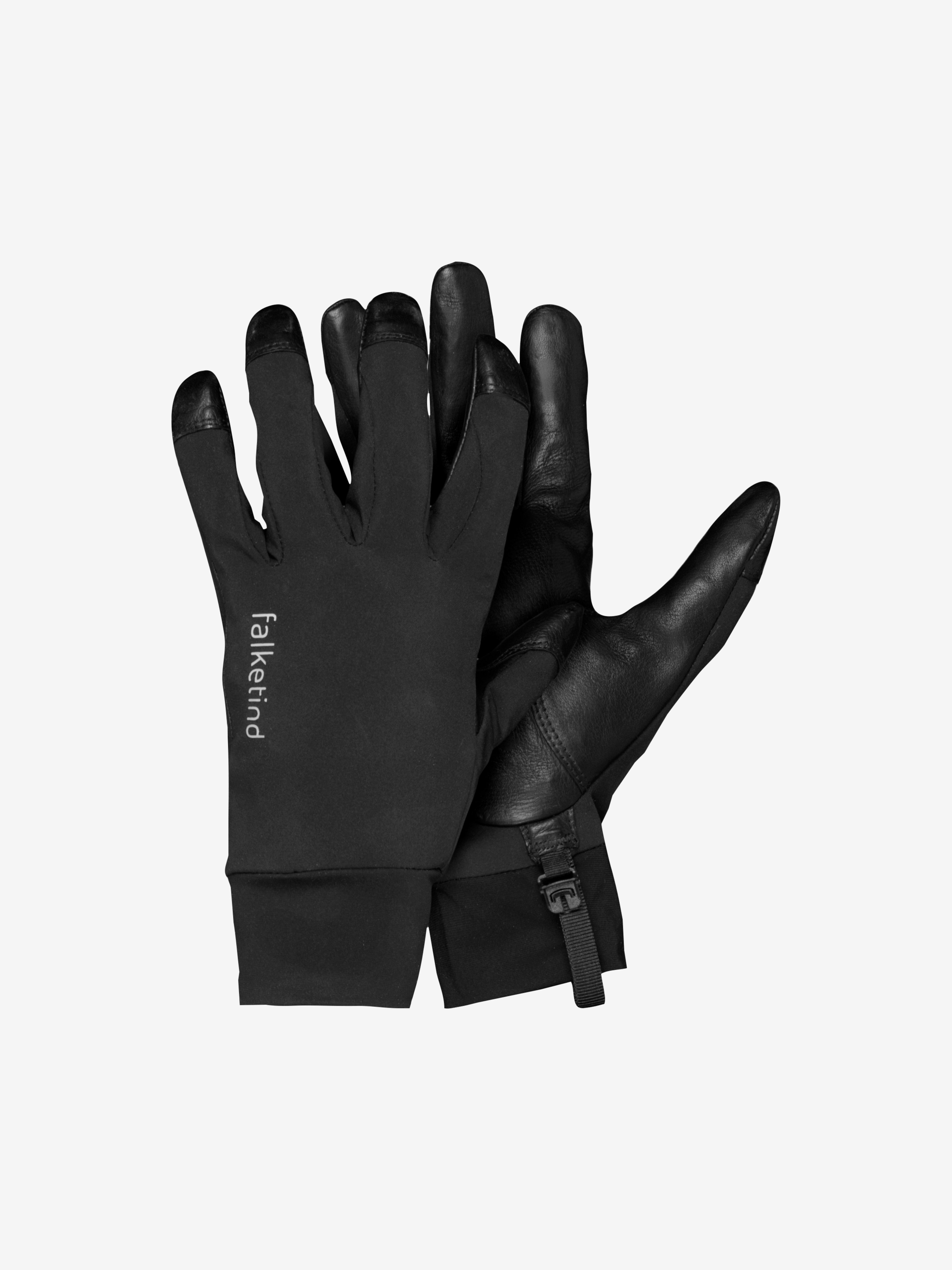 Packshot front image of falketind Gore-Tex Windstopper short Gloves Caviar Black