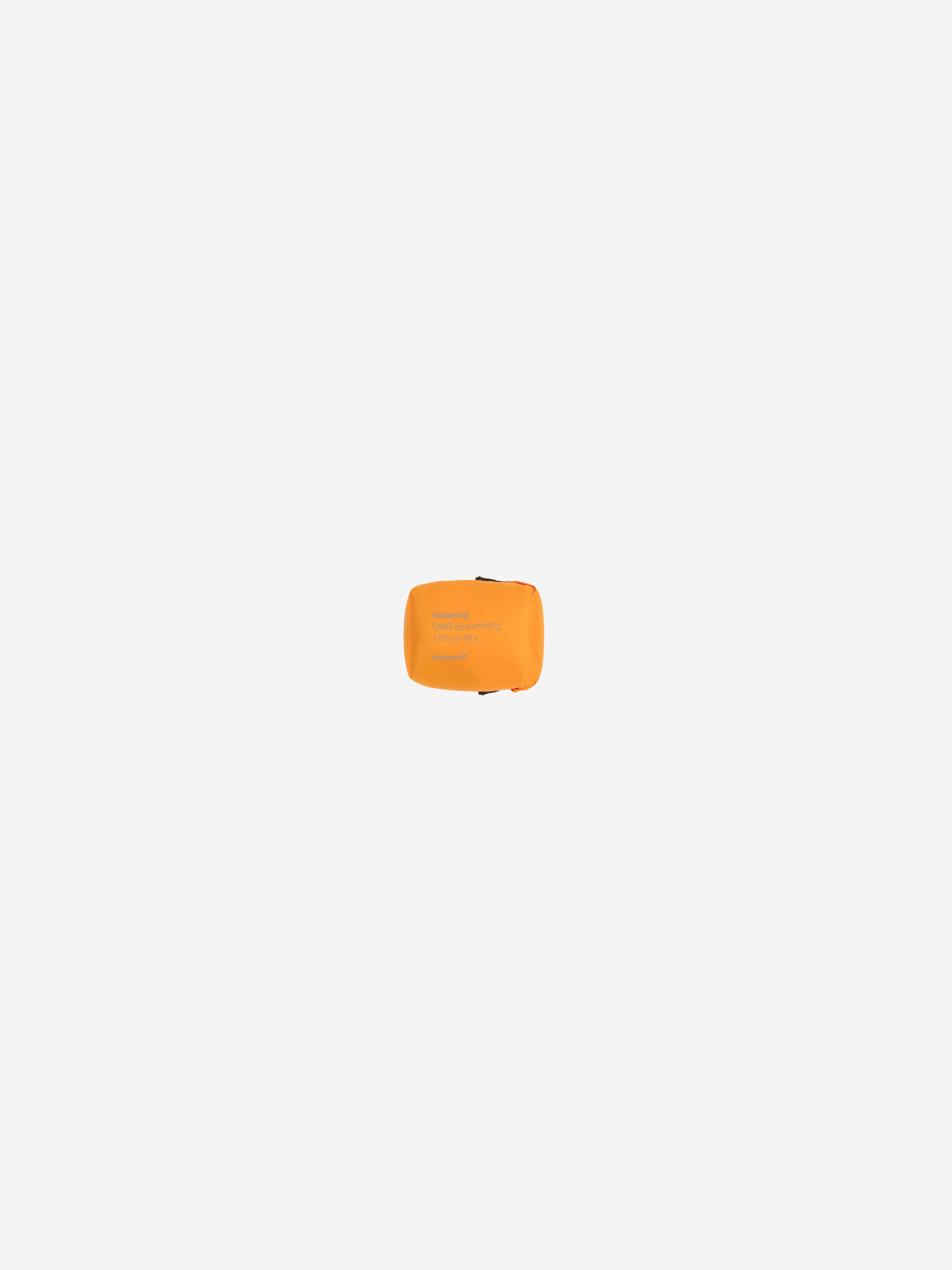 Packshot back image of falketind down800 0C Sleeping Bag 170 Orange Popsicle