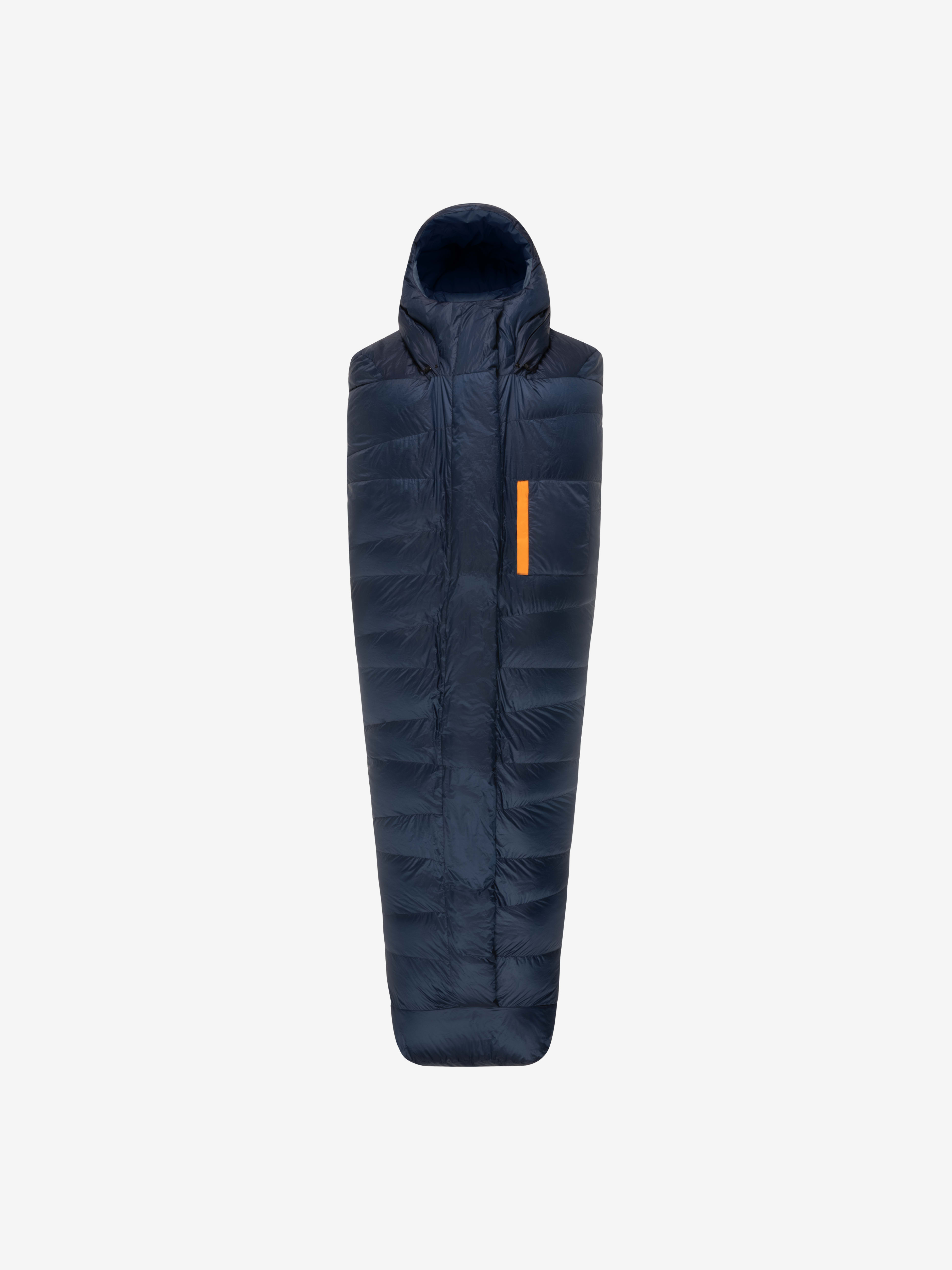 Packshot back image of falketind down800 0C Sleeping Bag 170 Orange Popsicle