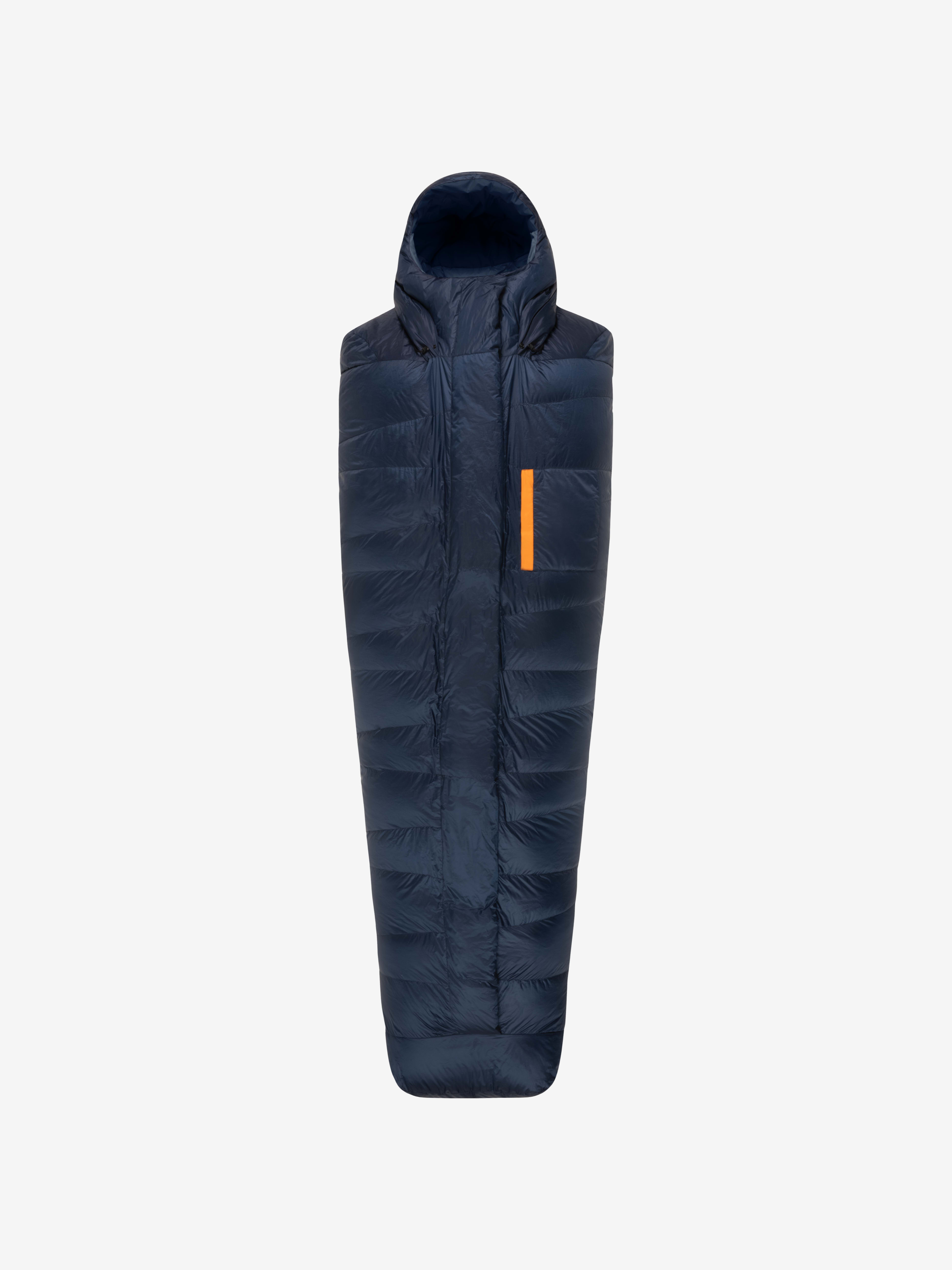 Packshot back image of falketind down800 0C Sleeping Bag 185 Orange Popsicle