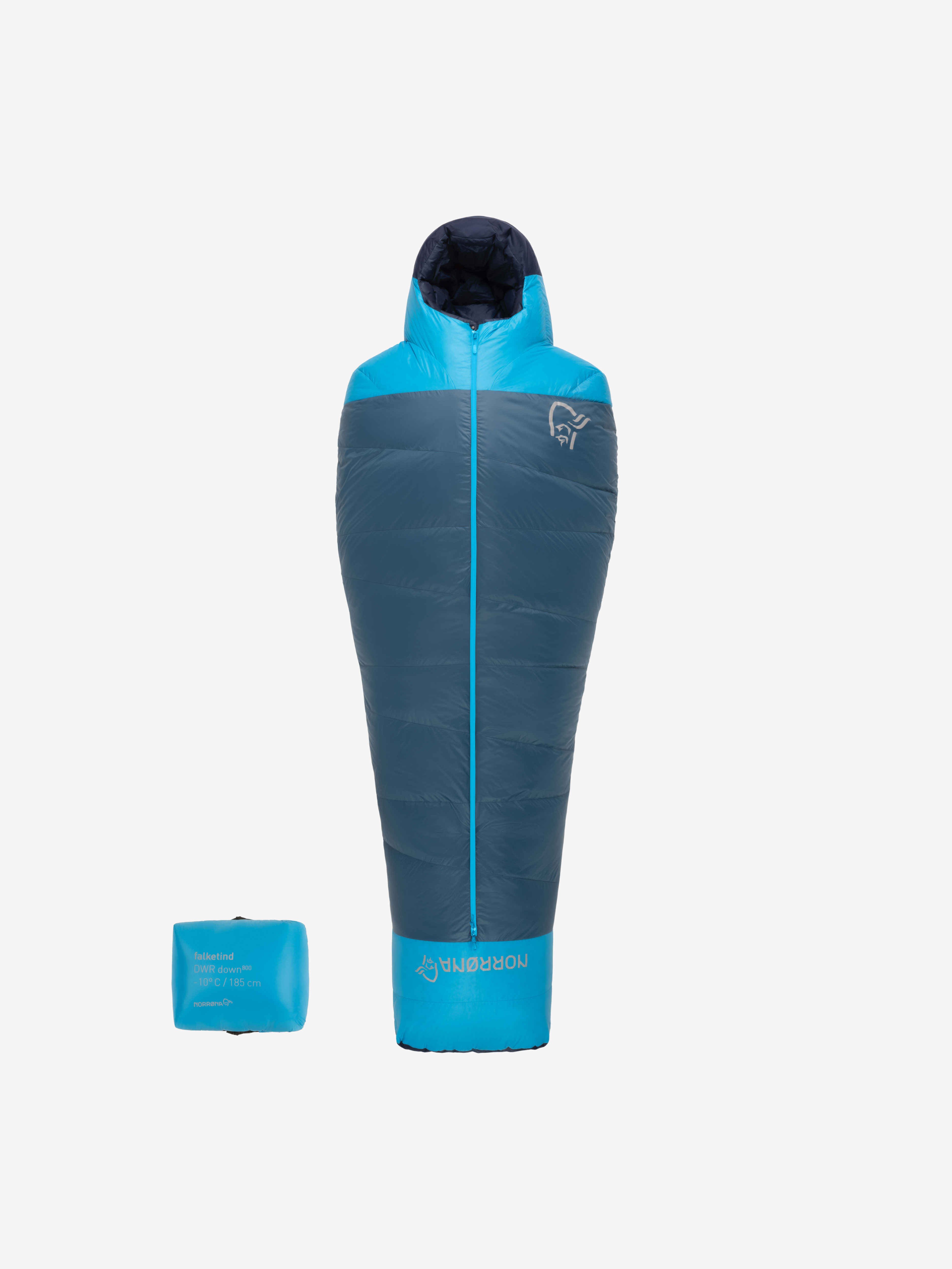 Packshot back image of falketind down800 -10C Sleeping Bag 185 Deep Dive