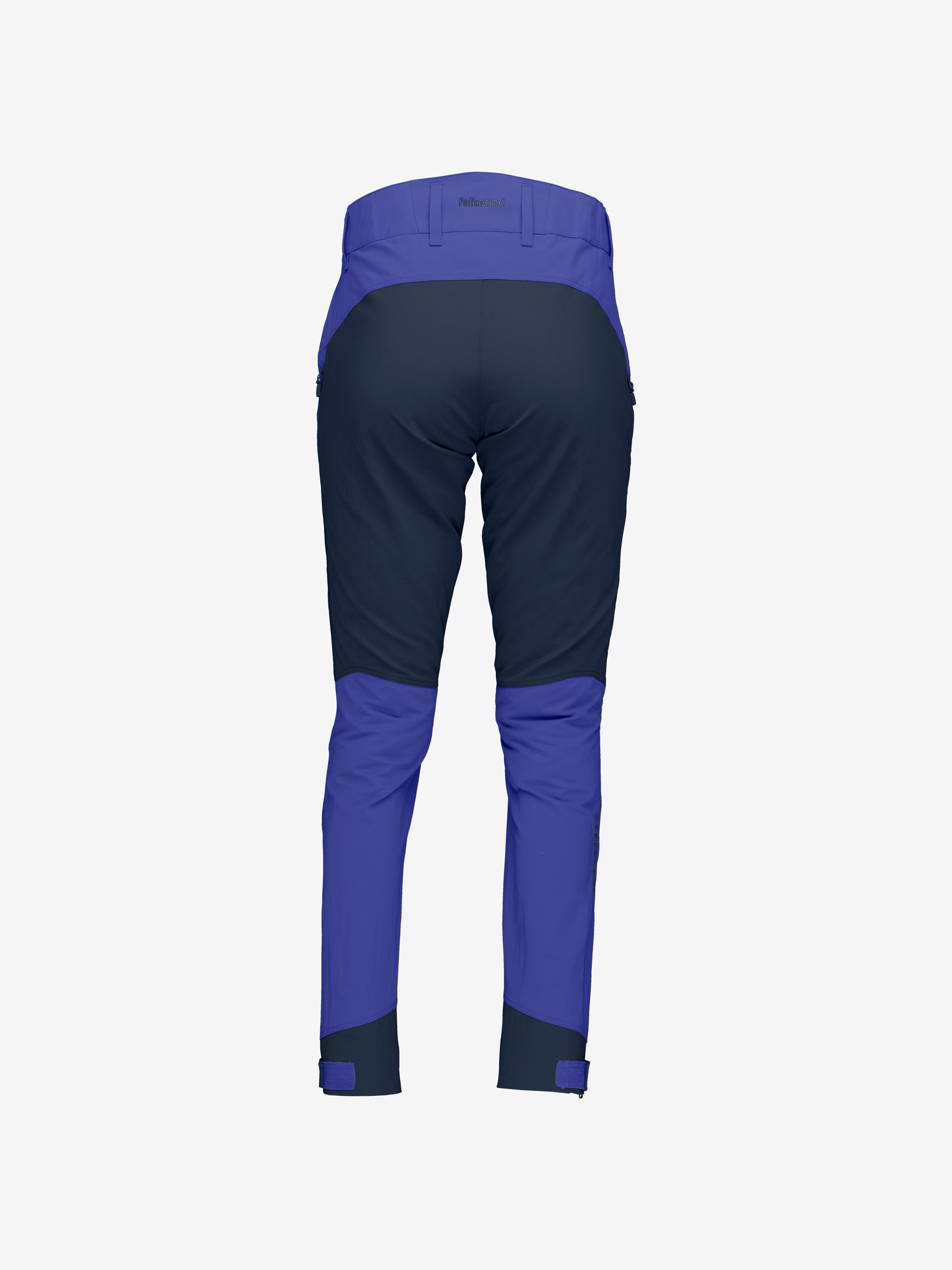 Packshot back image of falketind flex1 heavy duty Pants Royal Blue