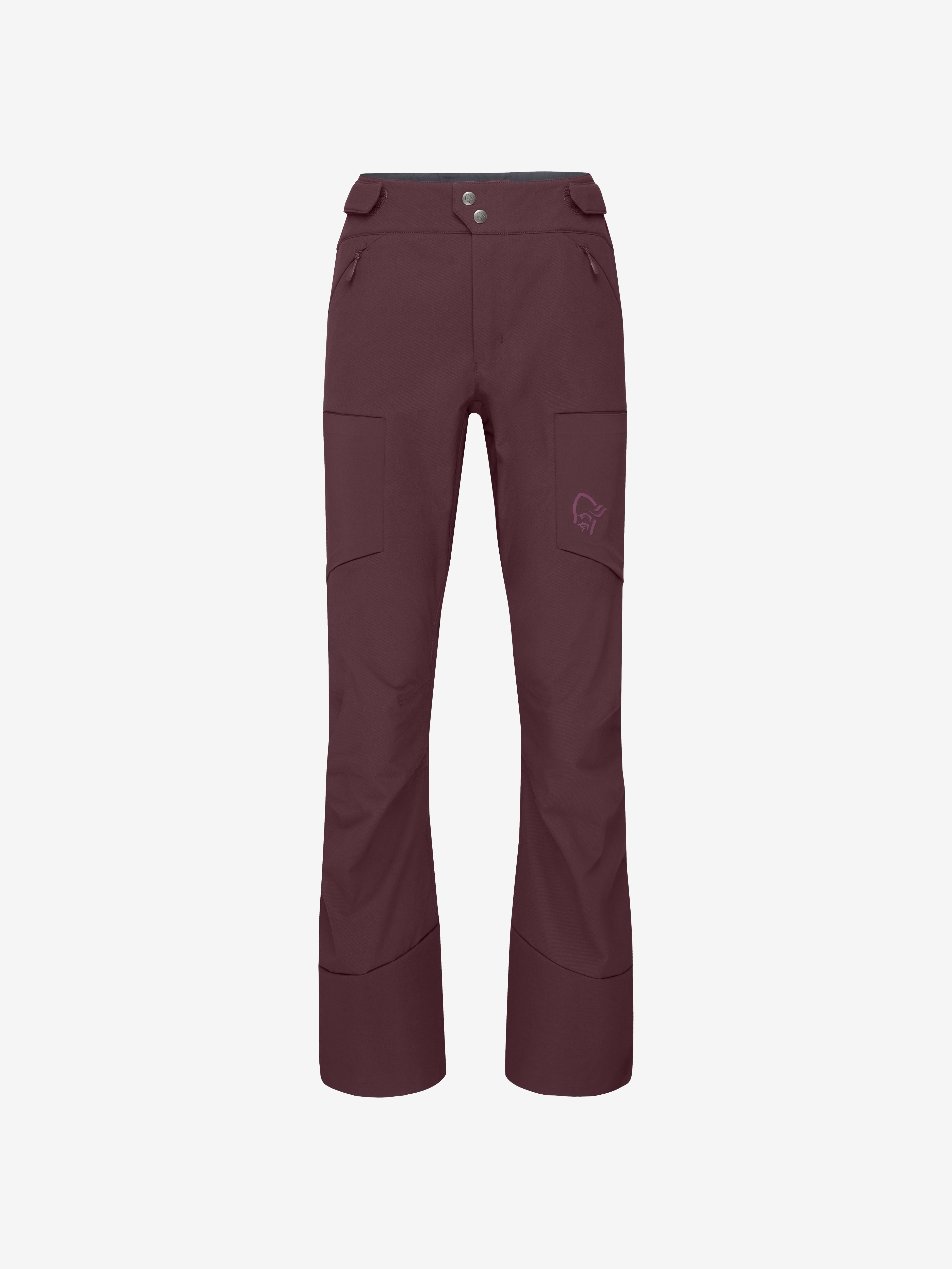 Packshot front image of lyngen hiloflex200 slim Pants Tawny Port