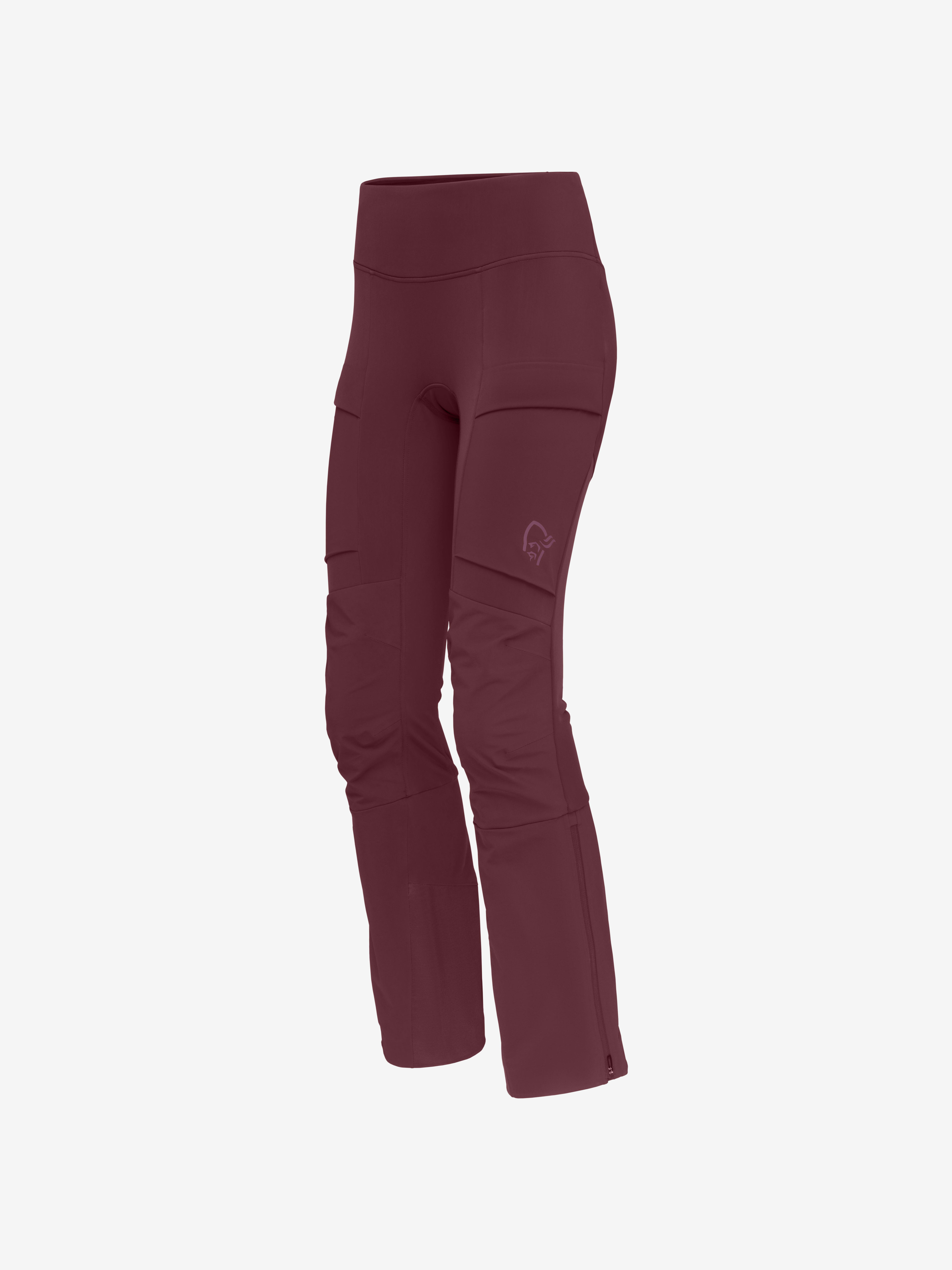 Packshot front left image of lyngen equaliser stretch Tights Tawny Port