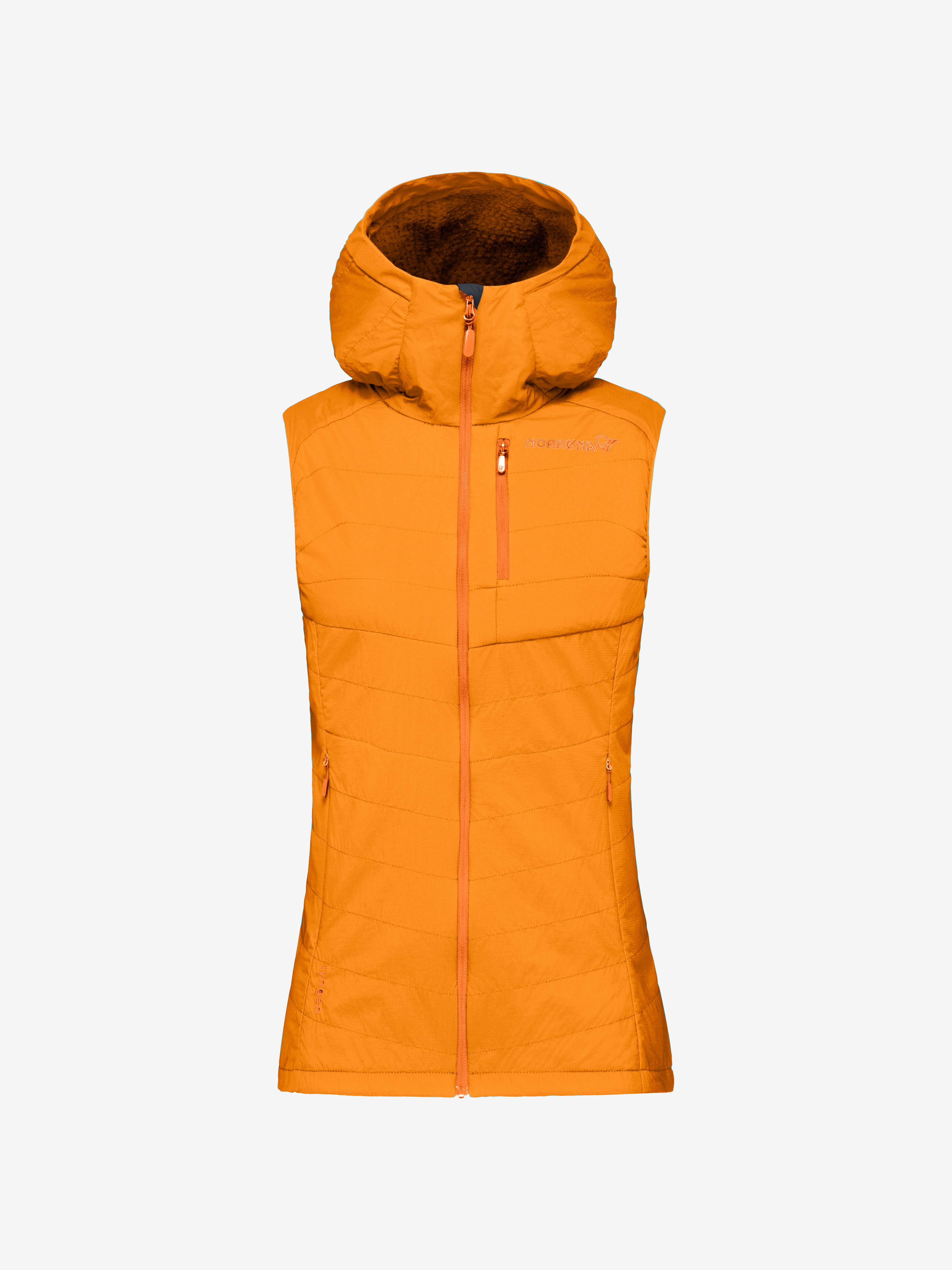 Packshot front image of lyngen Alpha90 Vest Autumn Glory