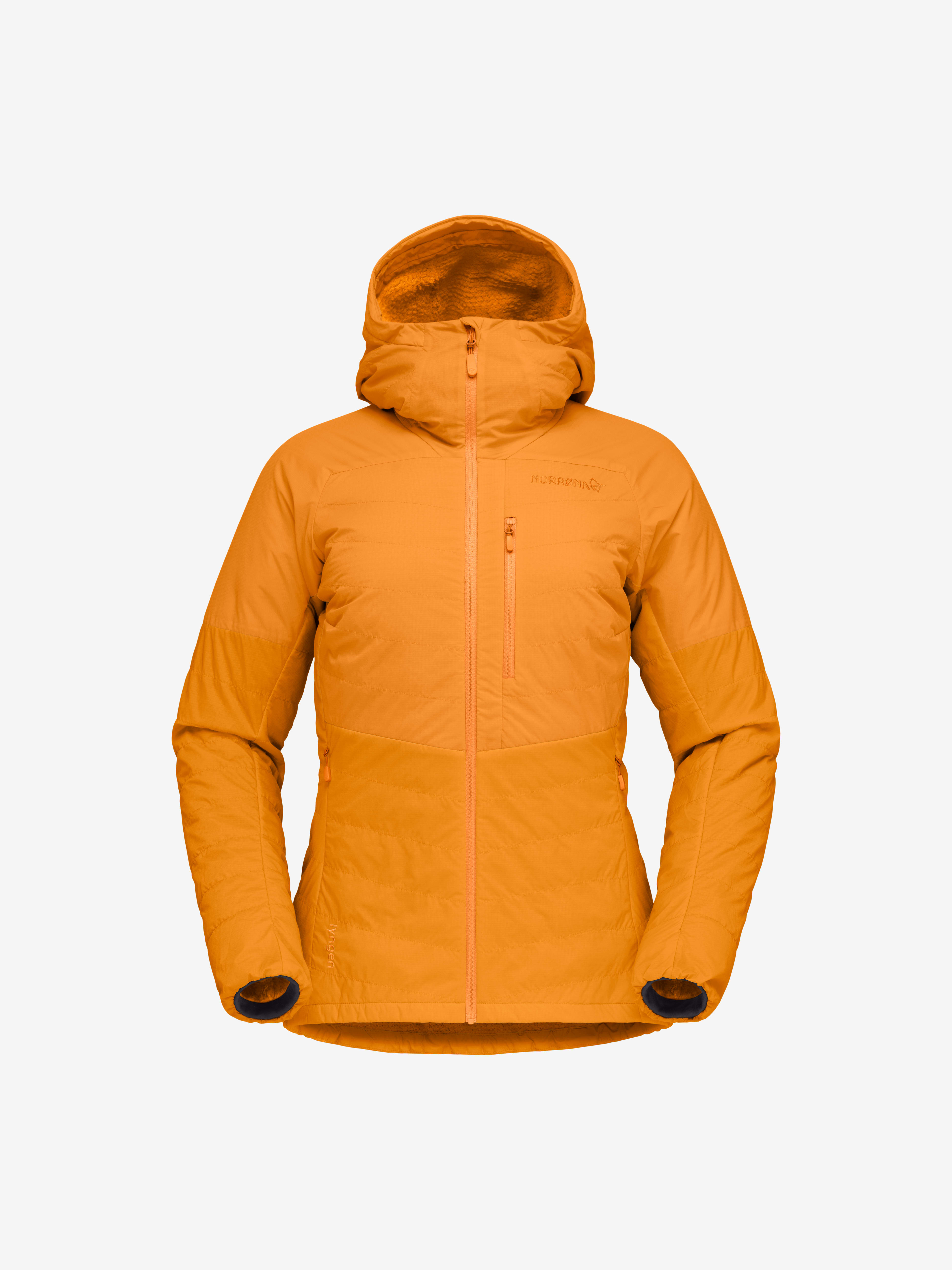 Packshot front image of lyngen Alpha100 Zip Hood Autumn Glory