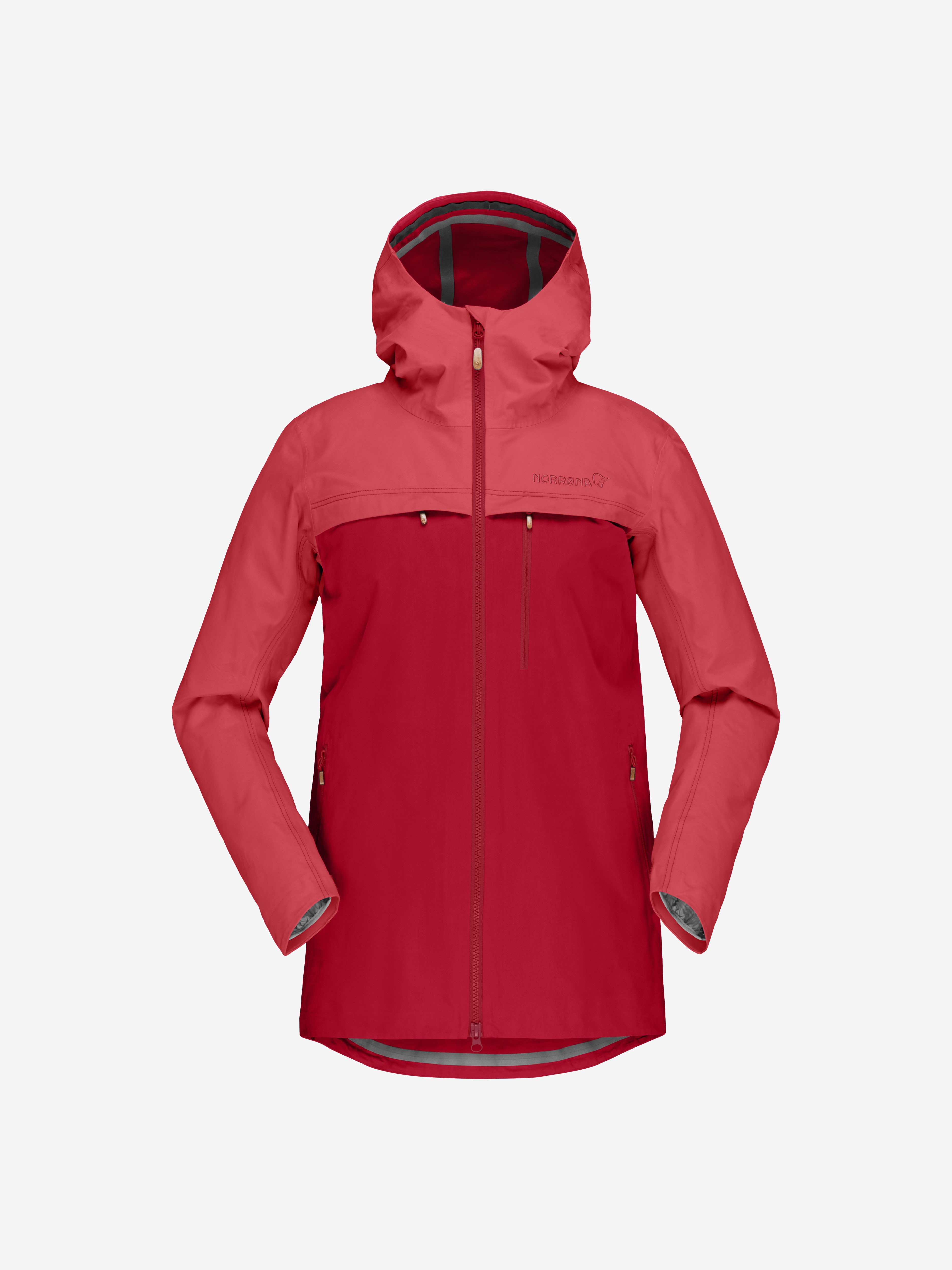 Packshot front image of svalbard cotton Jacket Crisp Ruby