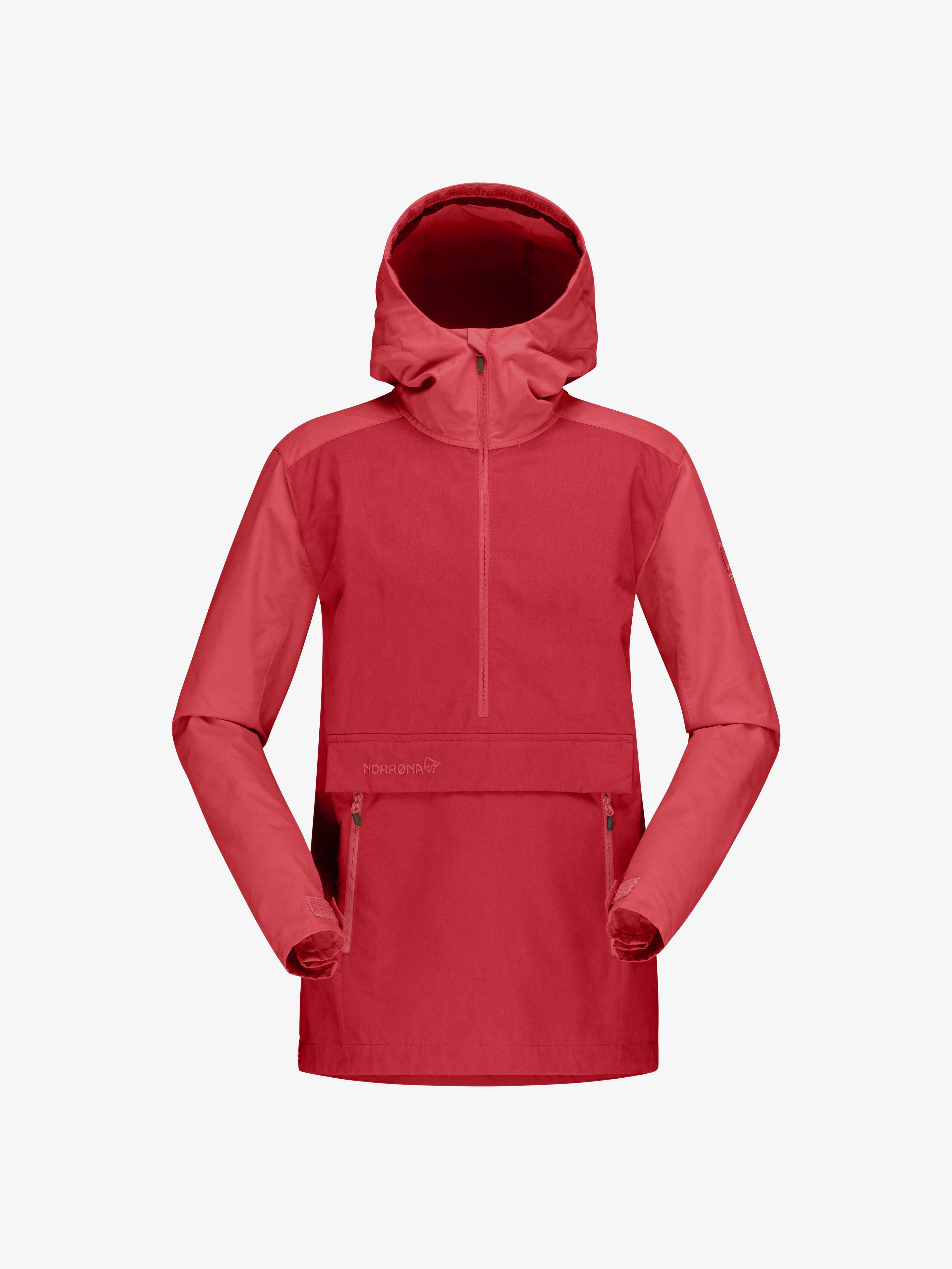 Packshot front image of svalbard cotton Anorak Crisp Ruby