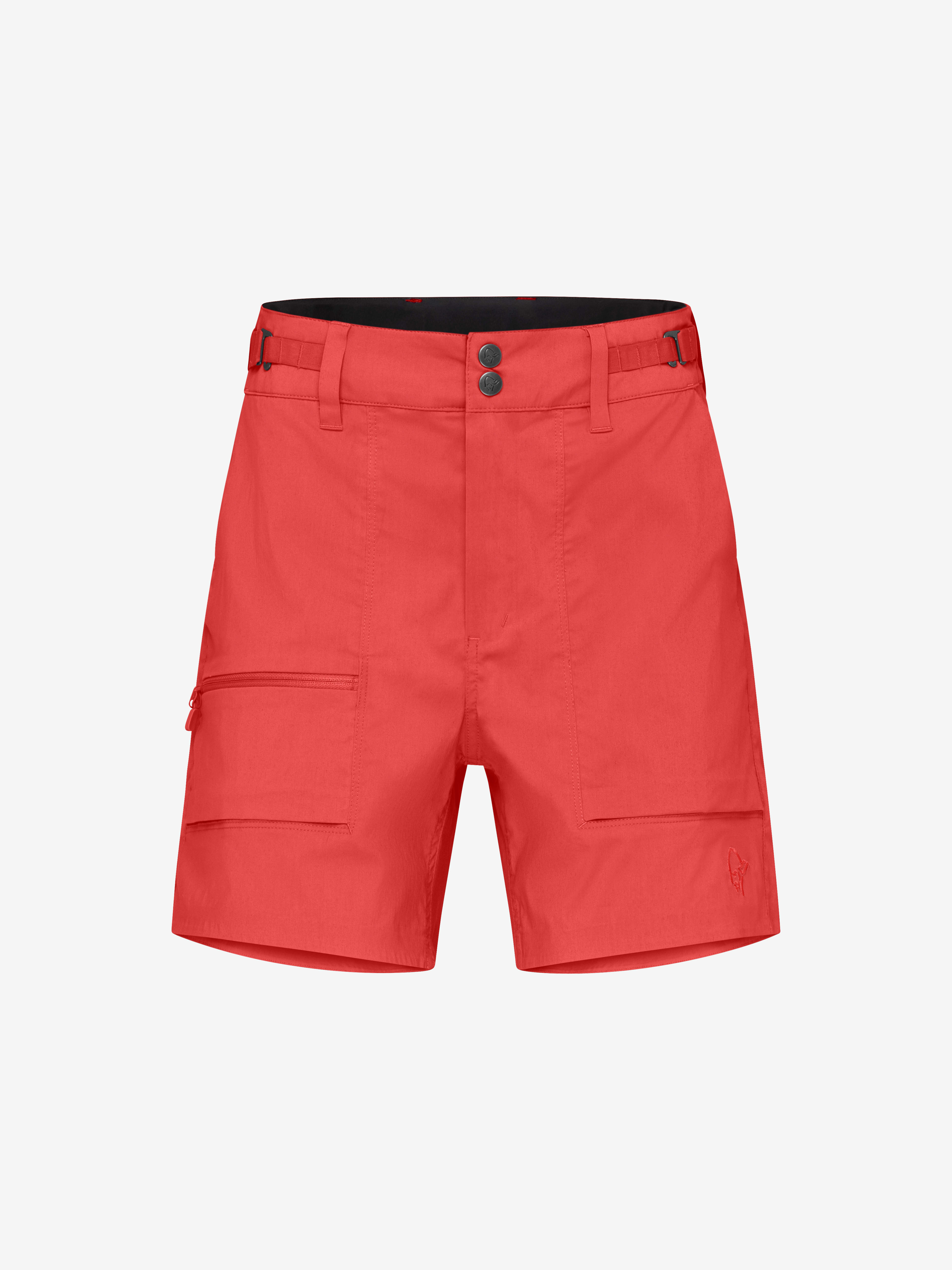 Packshot front image of femund light cotton Shorts Paprika red
