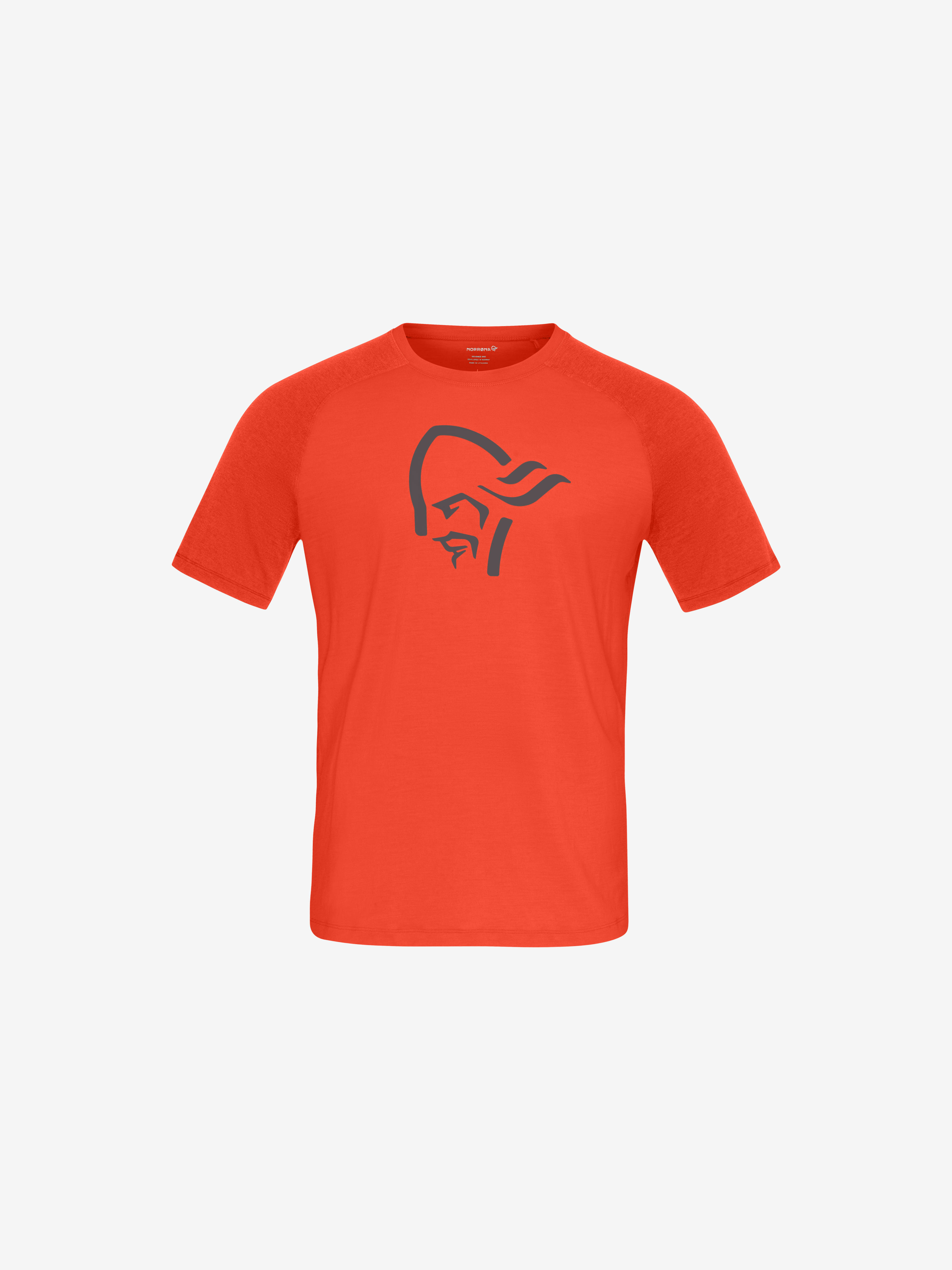 Packshot front image of femund pureUll T-shirt Pureed Pumpkin