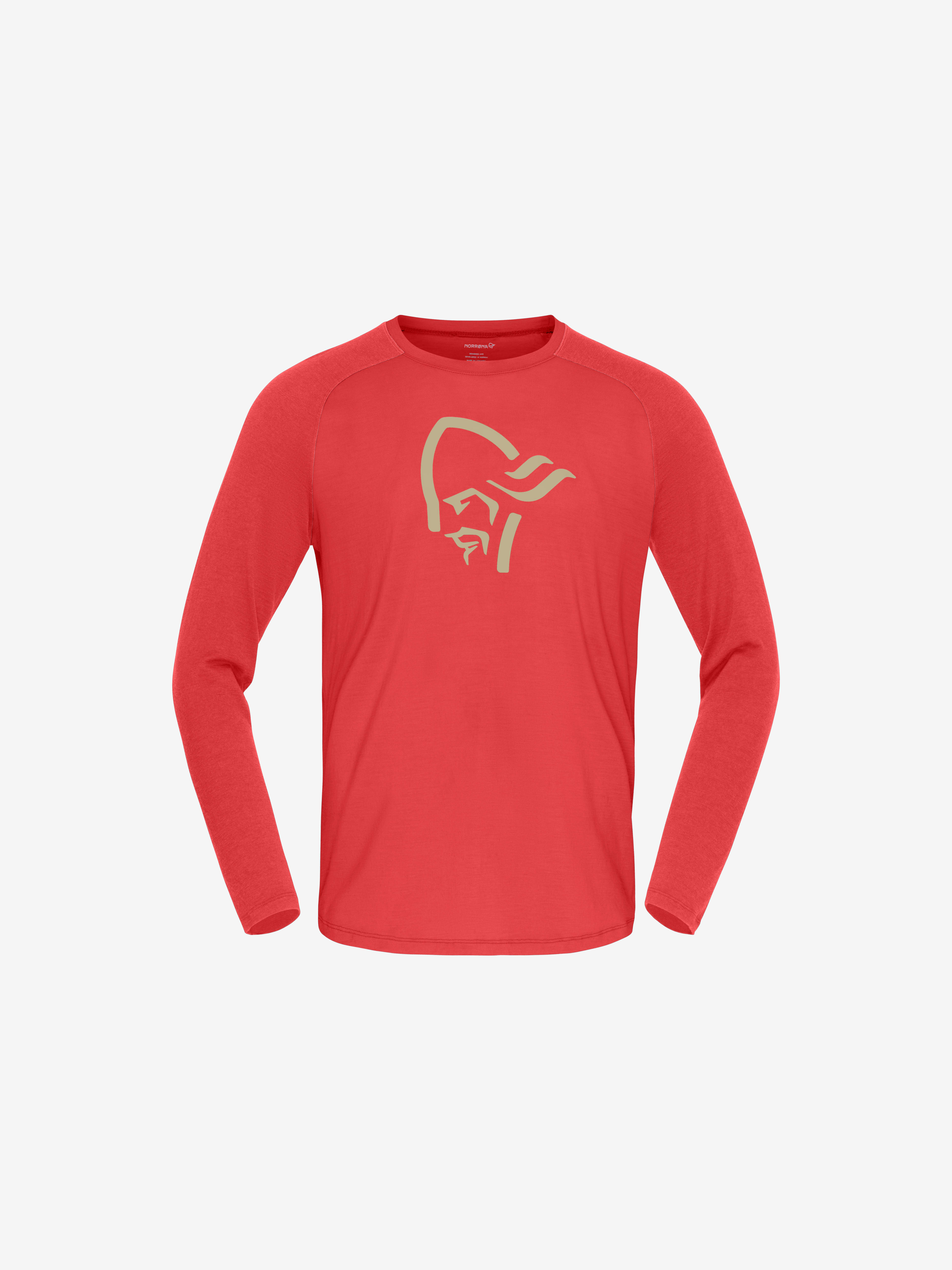 Packshot front image of femund pureUll Long sleeve Paprika red