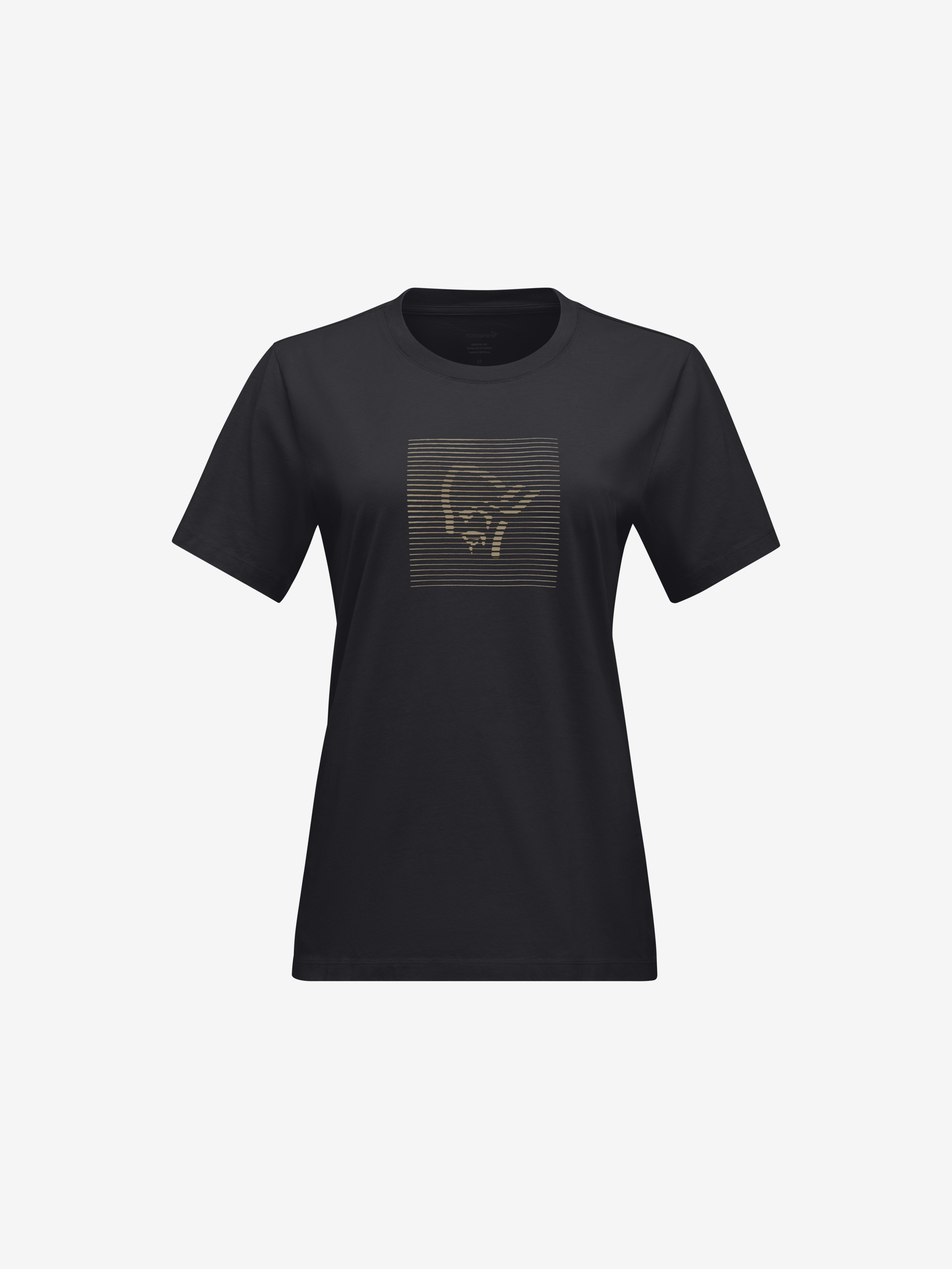 Packshot front image of 29 cotton shutter T-shirt Caviar Black