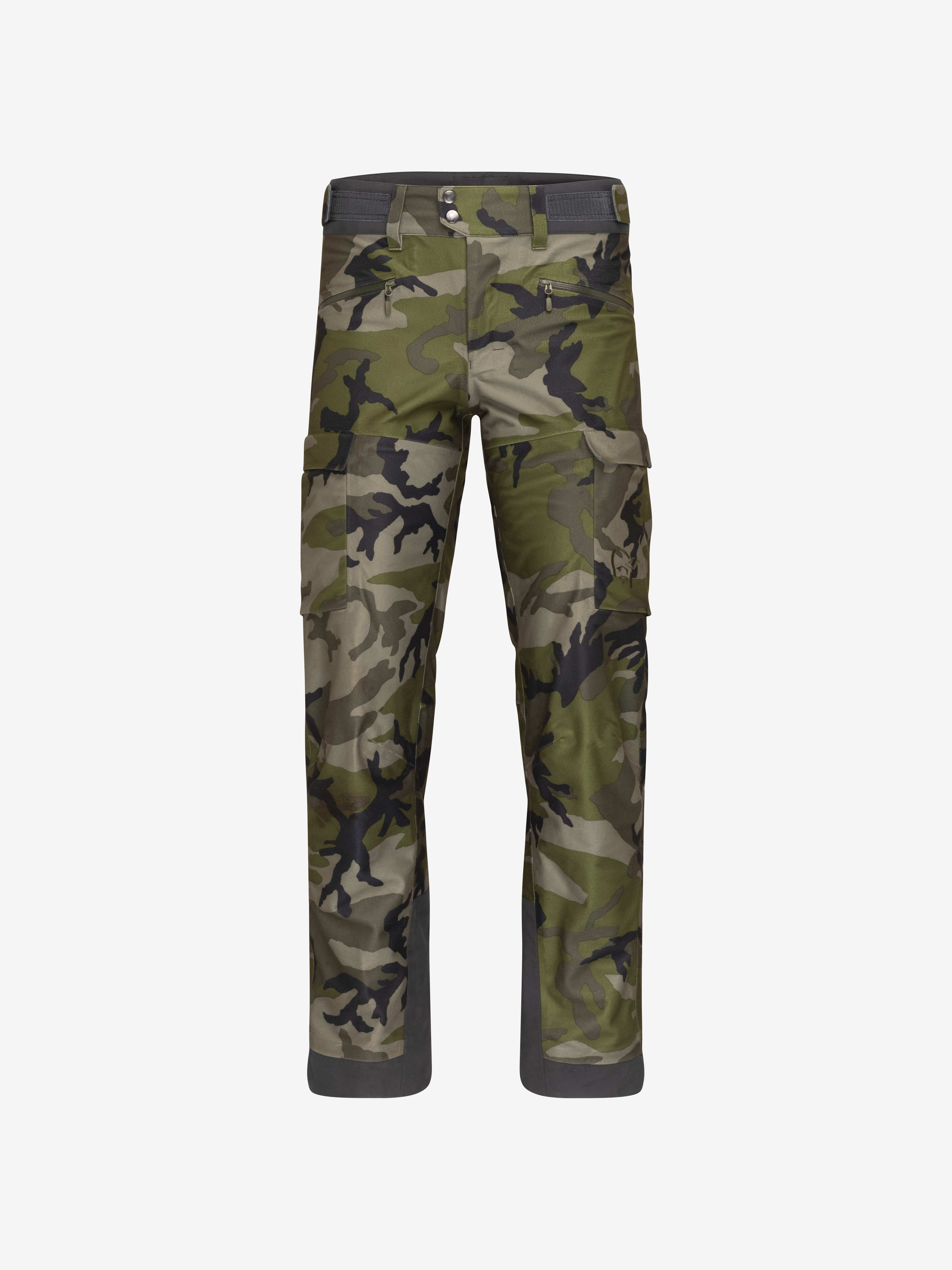 Packshot front image of kvinnherad Gore-Tex Pants Green Camo
