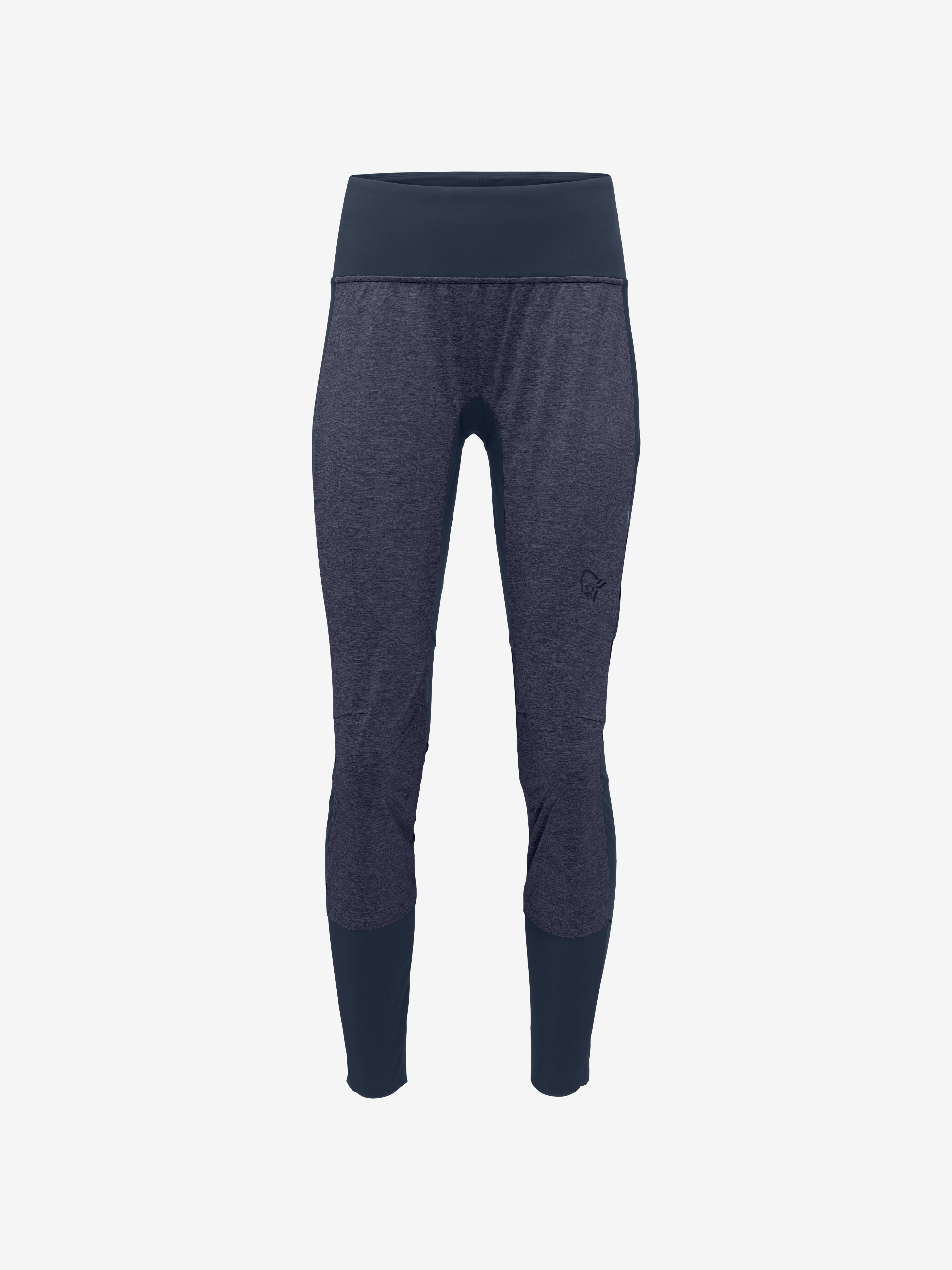 Packshot front image of norrona wind Tights Indigo Night/Indigo Night Melange