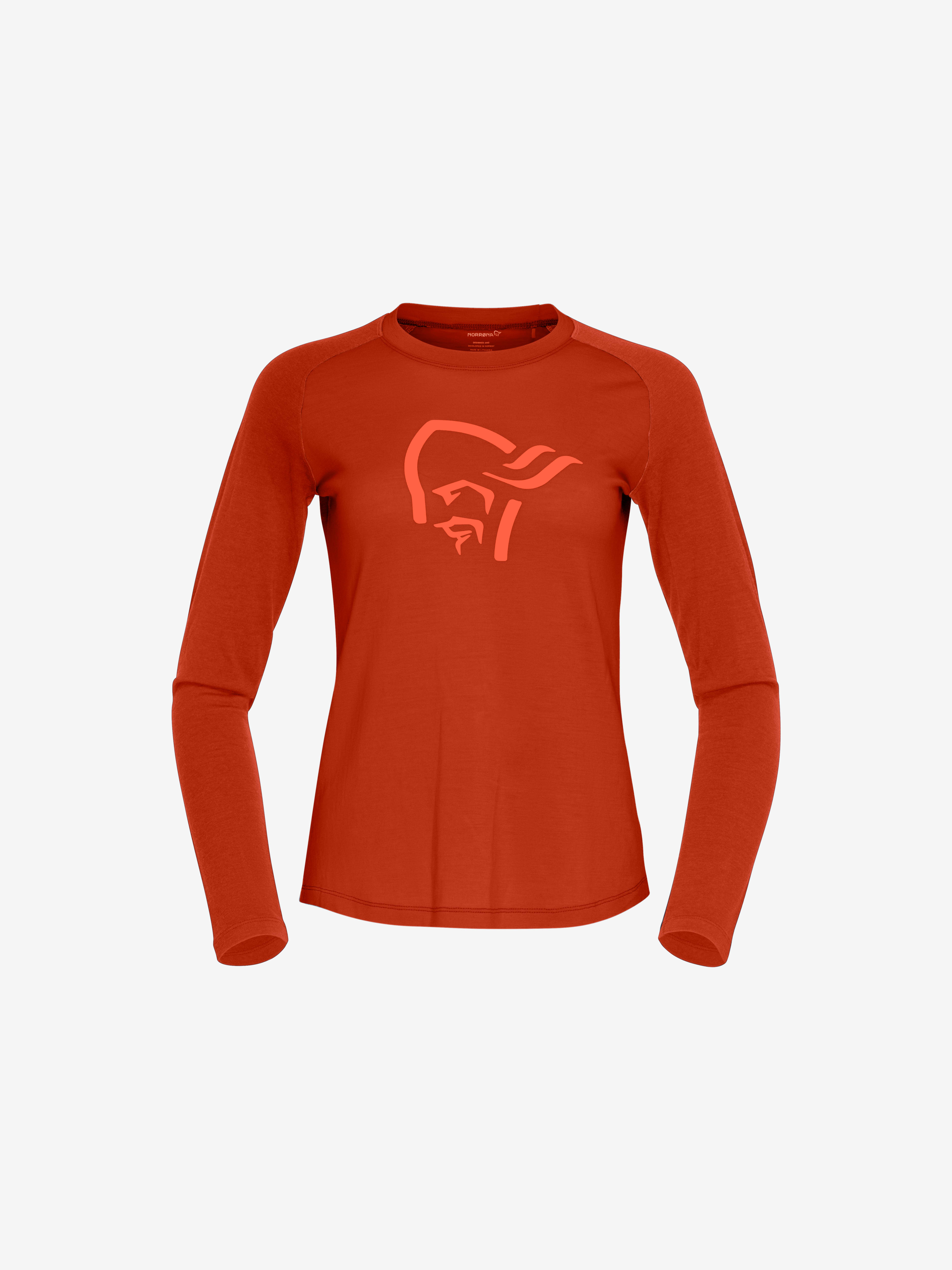 Packshot front image of norrona pureUll Long sleeve Rooibos Tea