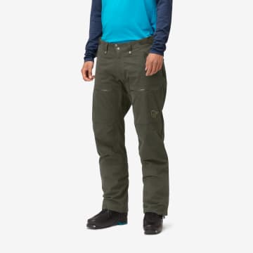 Norrona lyngen cotton Pantalones Esquí Hombre - Olive Night