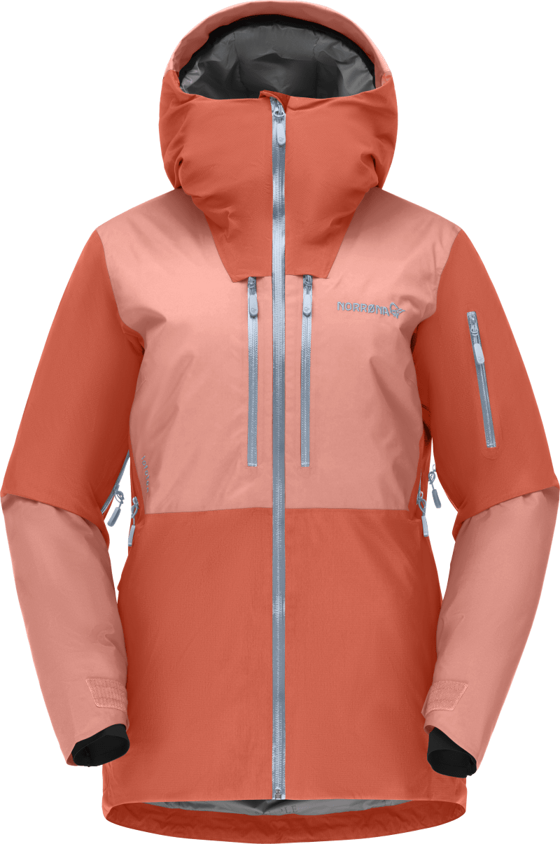 lofoten Gore-Tex thermo100 Jacket W's Orange Alert/Peach Amber